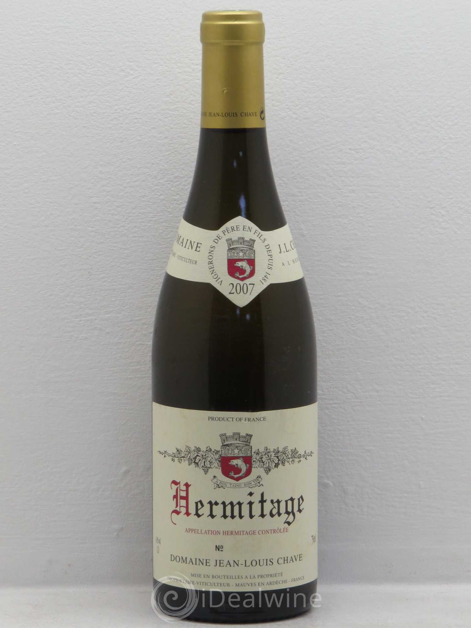 Hermitage Jean-Louis Chave 2007 - Lot de 1 bouteille - 0