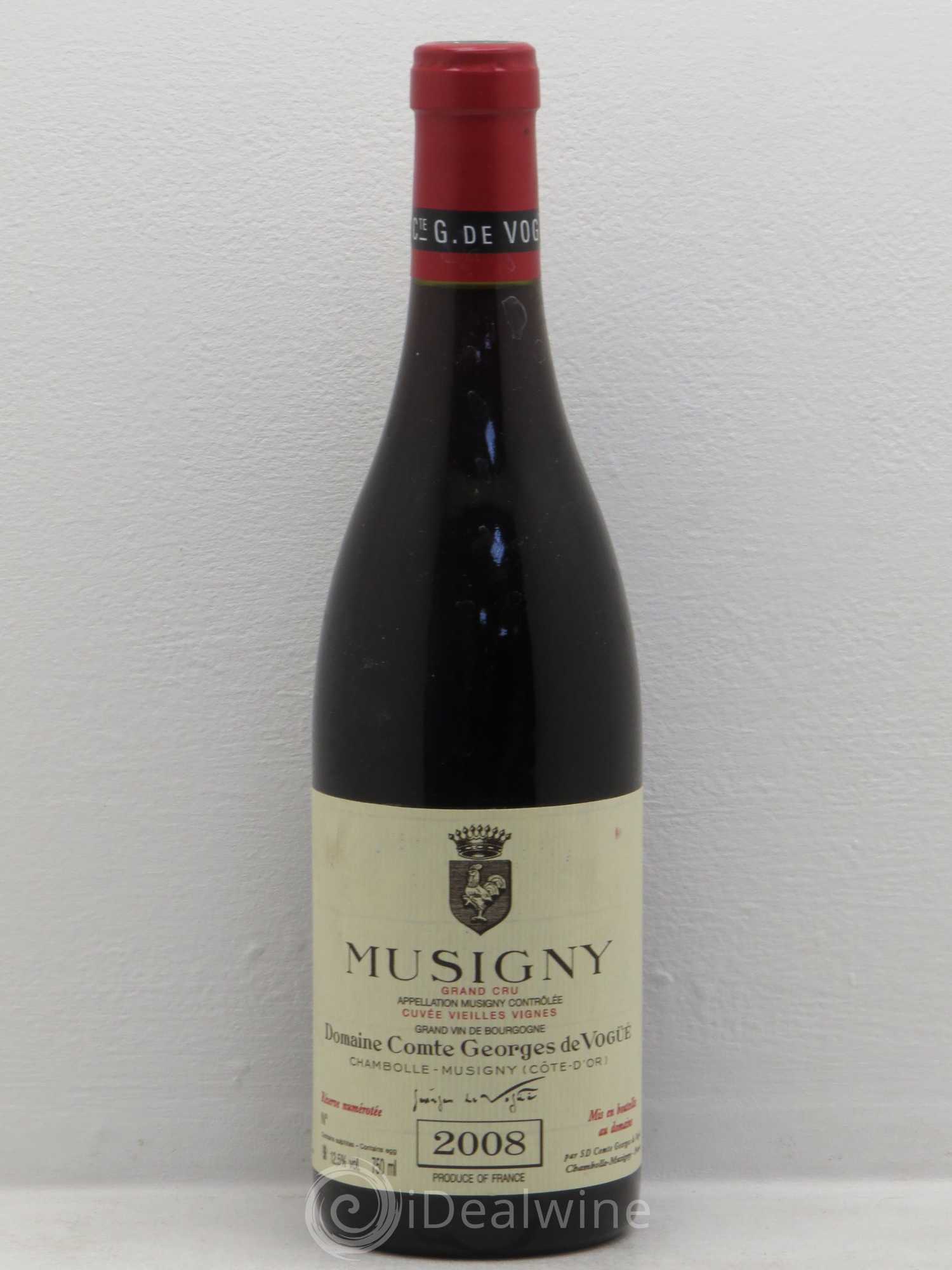 Musigny Grand Cru Cuvée Vieilles Vignes Comte Georges de Vogüé Vieilles Vignes 2008 - Lot de 1 bouteille - 0