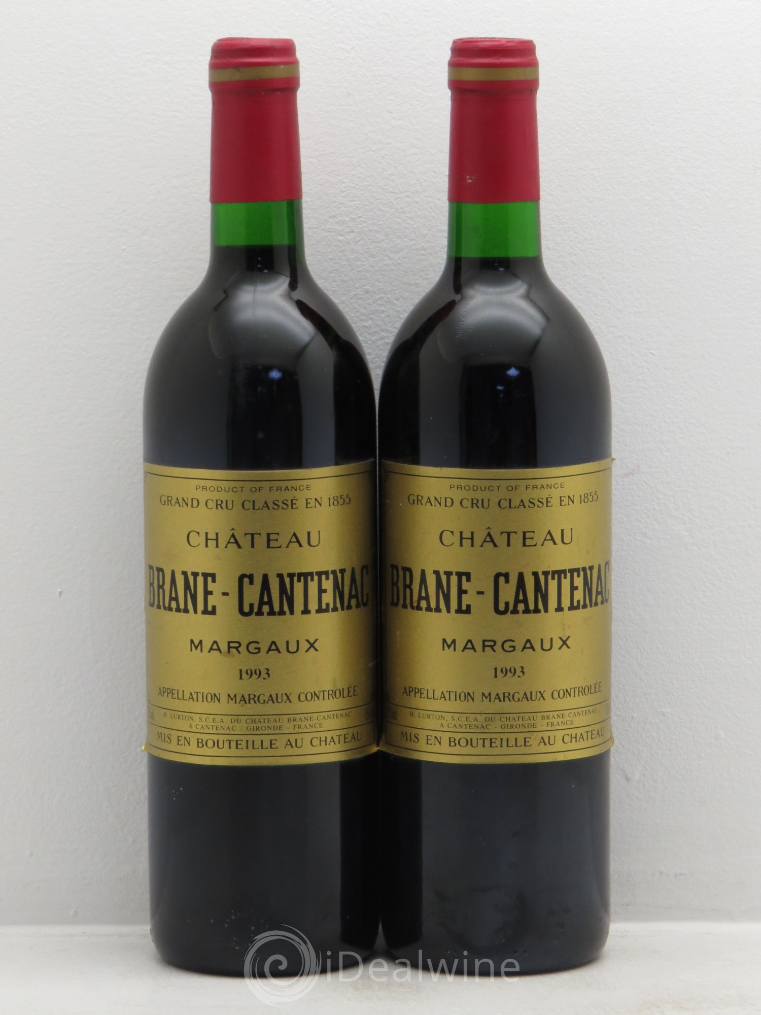 Château Brane Cantenac 2ème Grand Cru Classé 1993 - Lot de 2 bouteilles - 0
