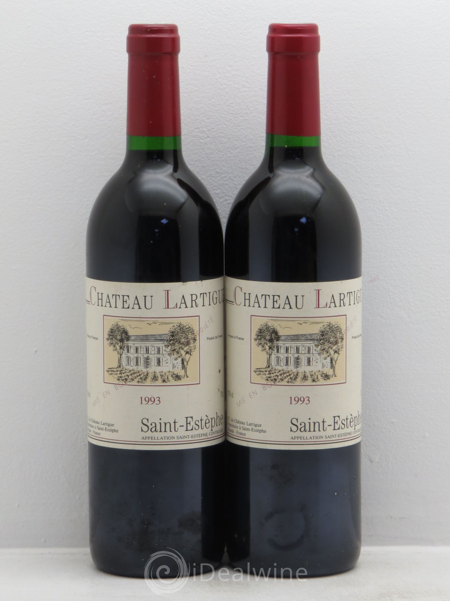 Saint-Estèphe Chateau Lartigue 1993 - Posten von 2 Flaschen - 0