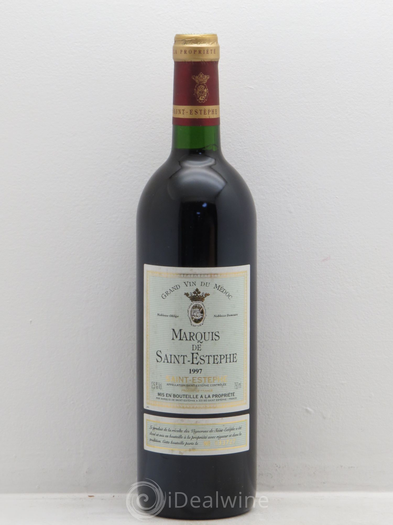 Marquis de Saint Estèphe 1997 - Lot de 6 bouteilles - 0