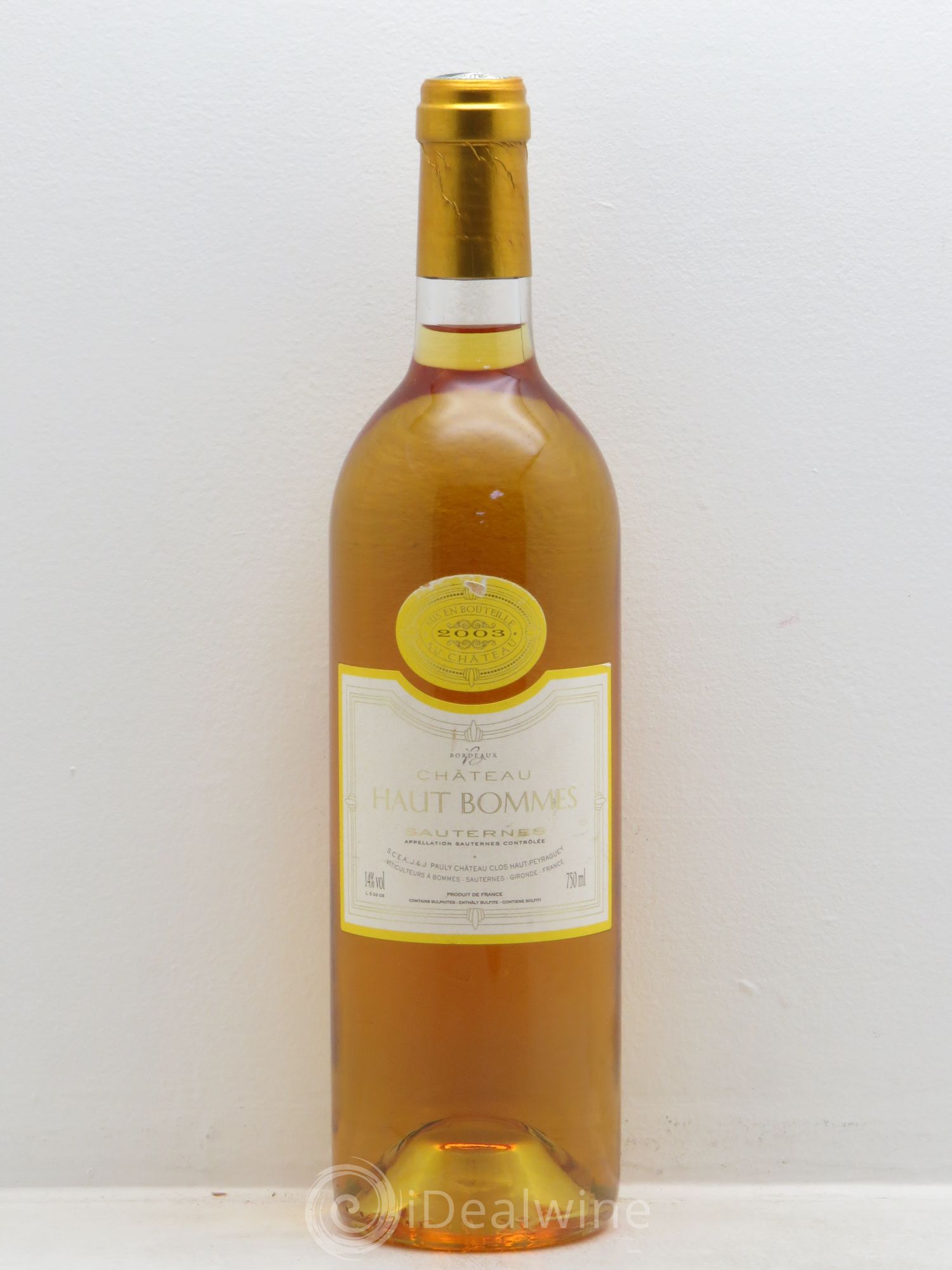 Sauternes 2003 - Posten von 1 Flasche - 0