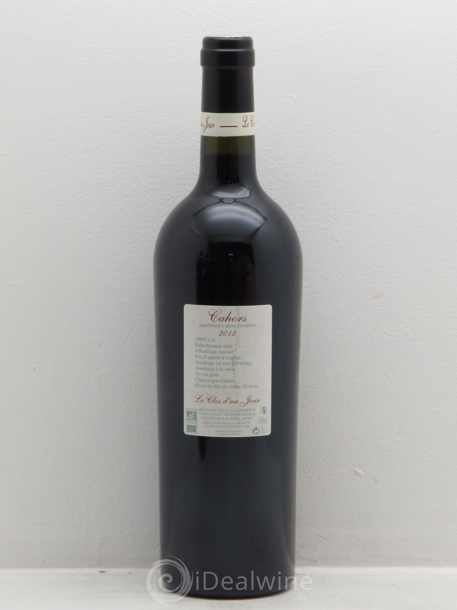 Cahors Le Clos d'un jour un jour 2012 - Posten von 12 Flaschen - 1