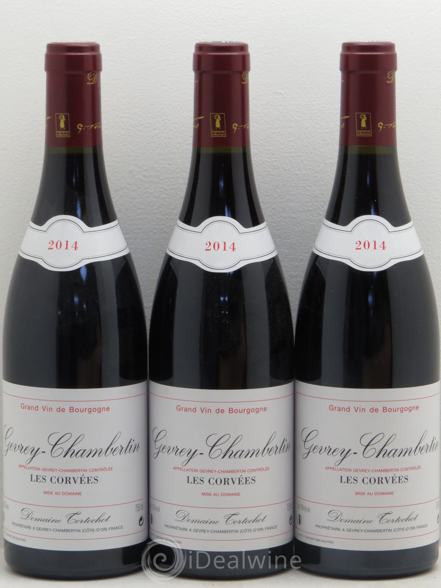 Gevrey-Chambertin Les Corvées Tortochot 2014 - Posten von 3 Flaschen - 0