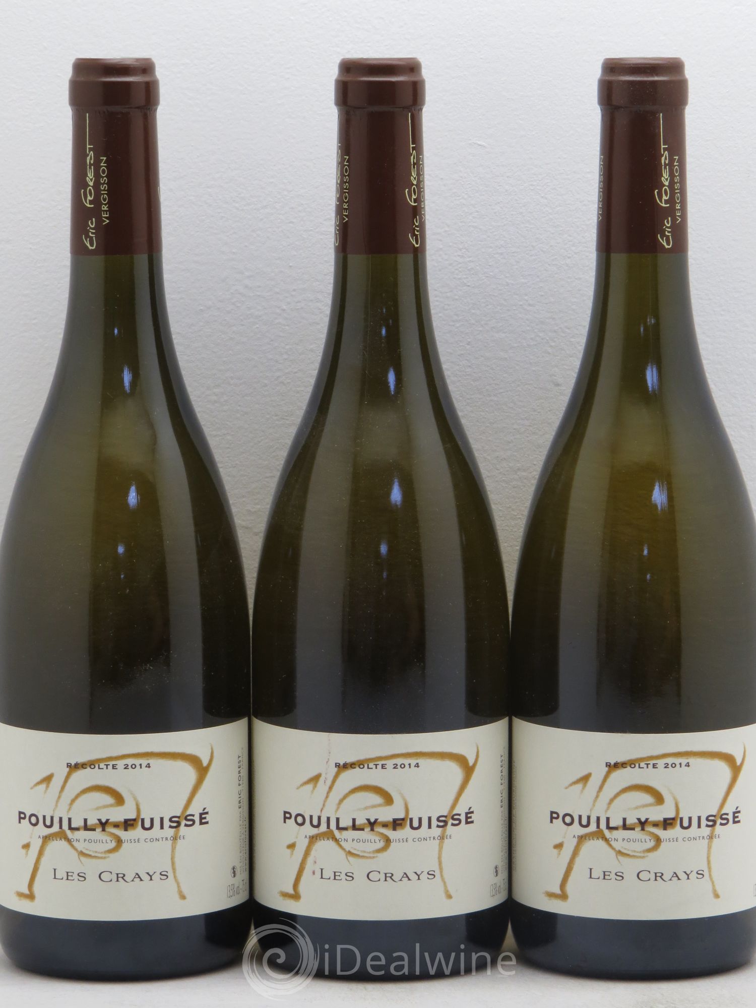 Pouilly-Fuissé Eric Forest Les Crays 2014 - Posten von 3 Flaschen - 0