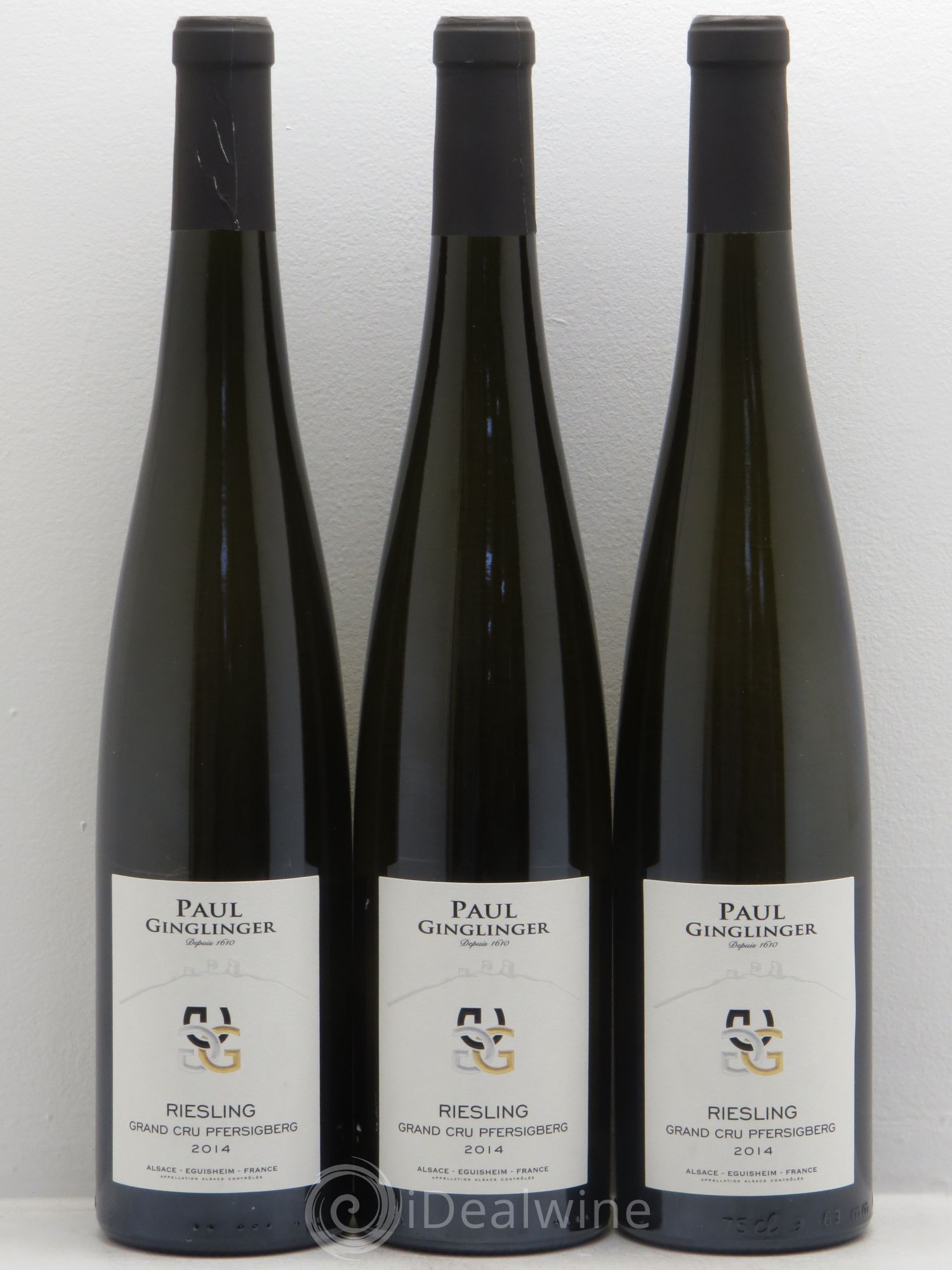 Riesling Grand Cru Paul Ginglinger (sans prix de réserve) 2014 - Posten von 3 Flaschen - 0