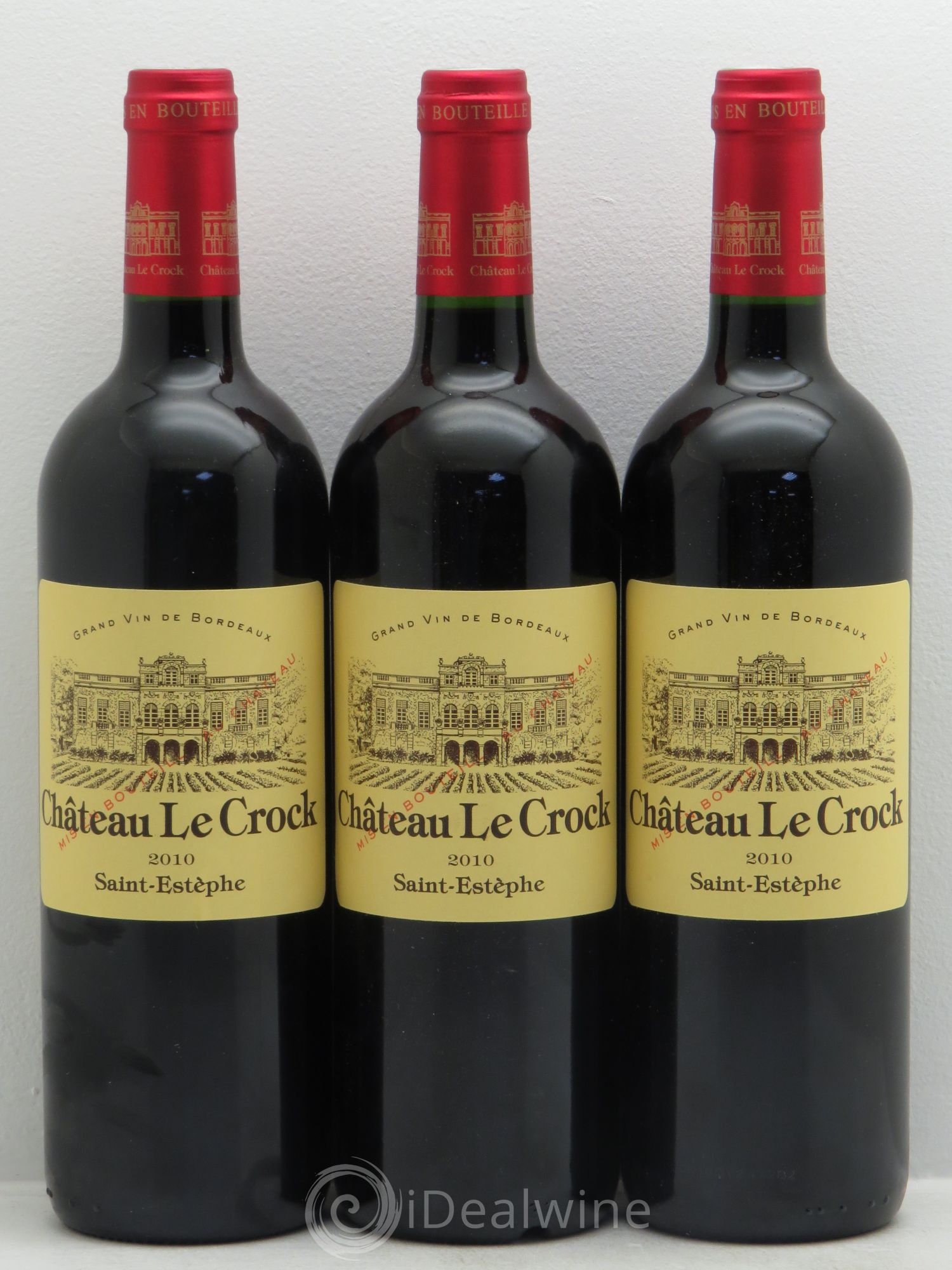 Château le Crock Cru Bourgeois 2010 - Lot de 3 bouteilles - 0