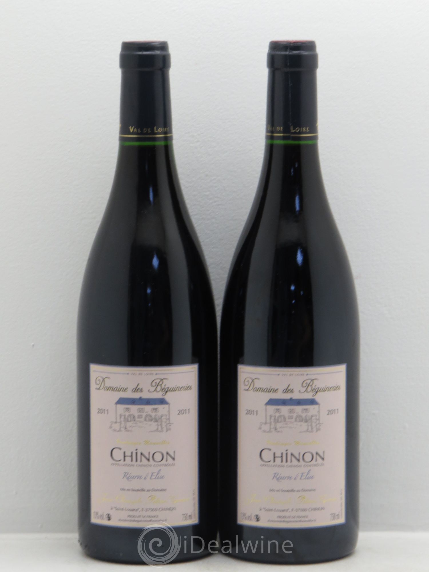 Chinon Domaine des Béguineries La réserve d'Elise (sans prix de réserve) 2011 - Posten von 2 Flaschen - 0