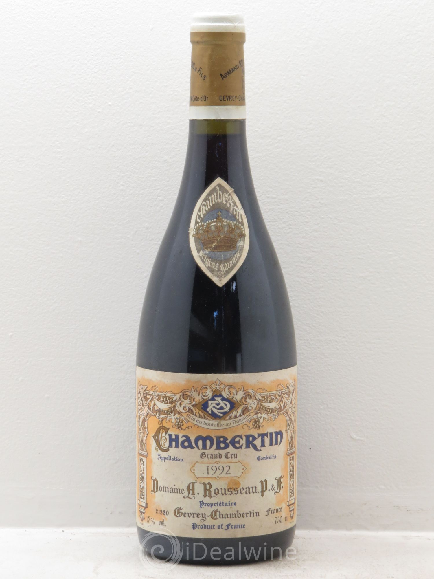 Chambertin Grand Cru Armand Rousseau (Domaine) 1992 - Lot de 1 bouteille - 0