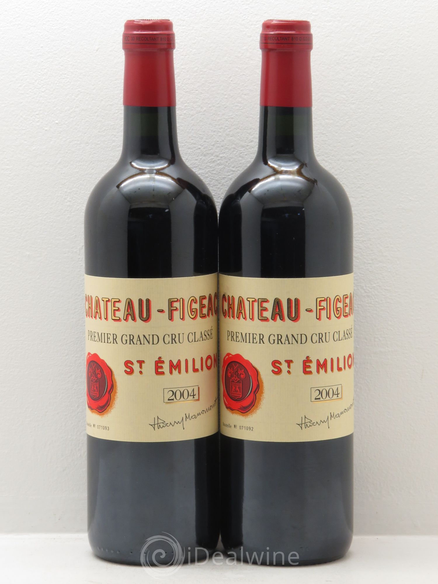 Château Figeac 1er Grand Cru Classé A 2004 - Lot de 2 bouteilles - 0