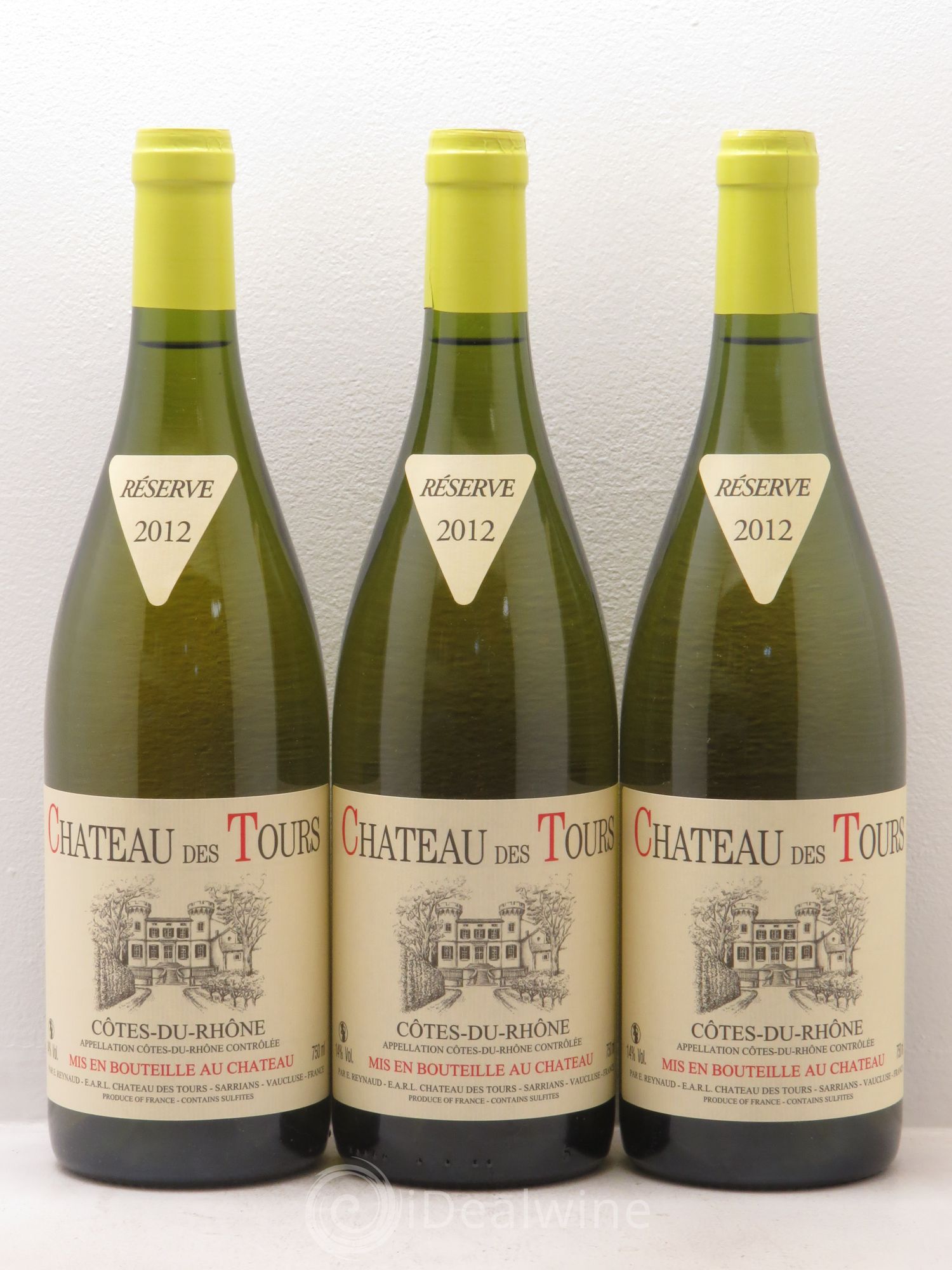 Côtes-du-Rhône Château des Tours Emmanuel Reynaud 2012 - Lot de 3 bouteilles - 0
