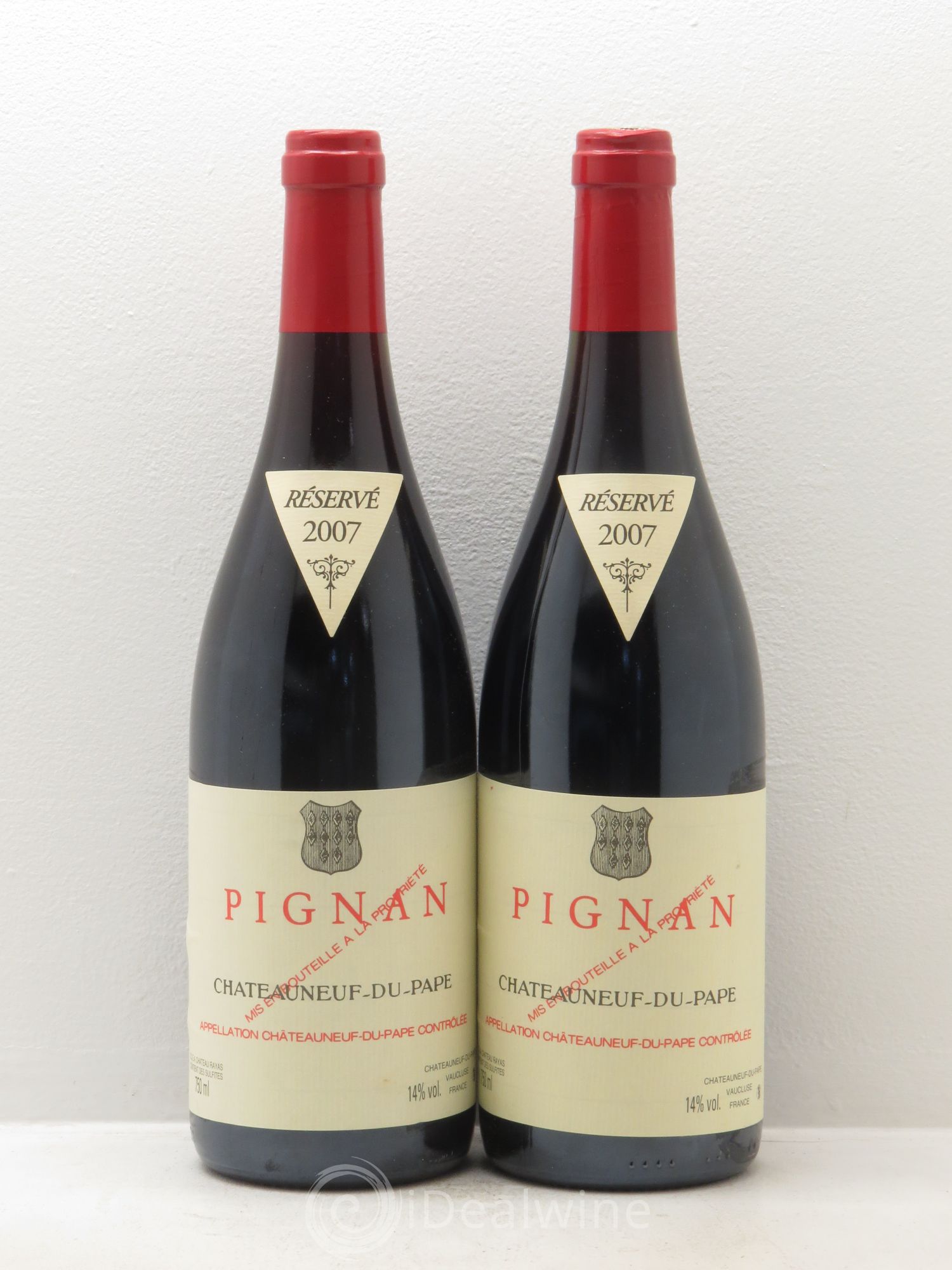 Châteauneuf-du-Pape Pignan Emmanuel Reynaud 2007 - Lot de 2 bouteilles - 0