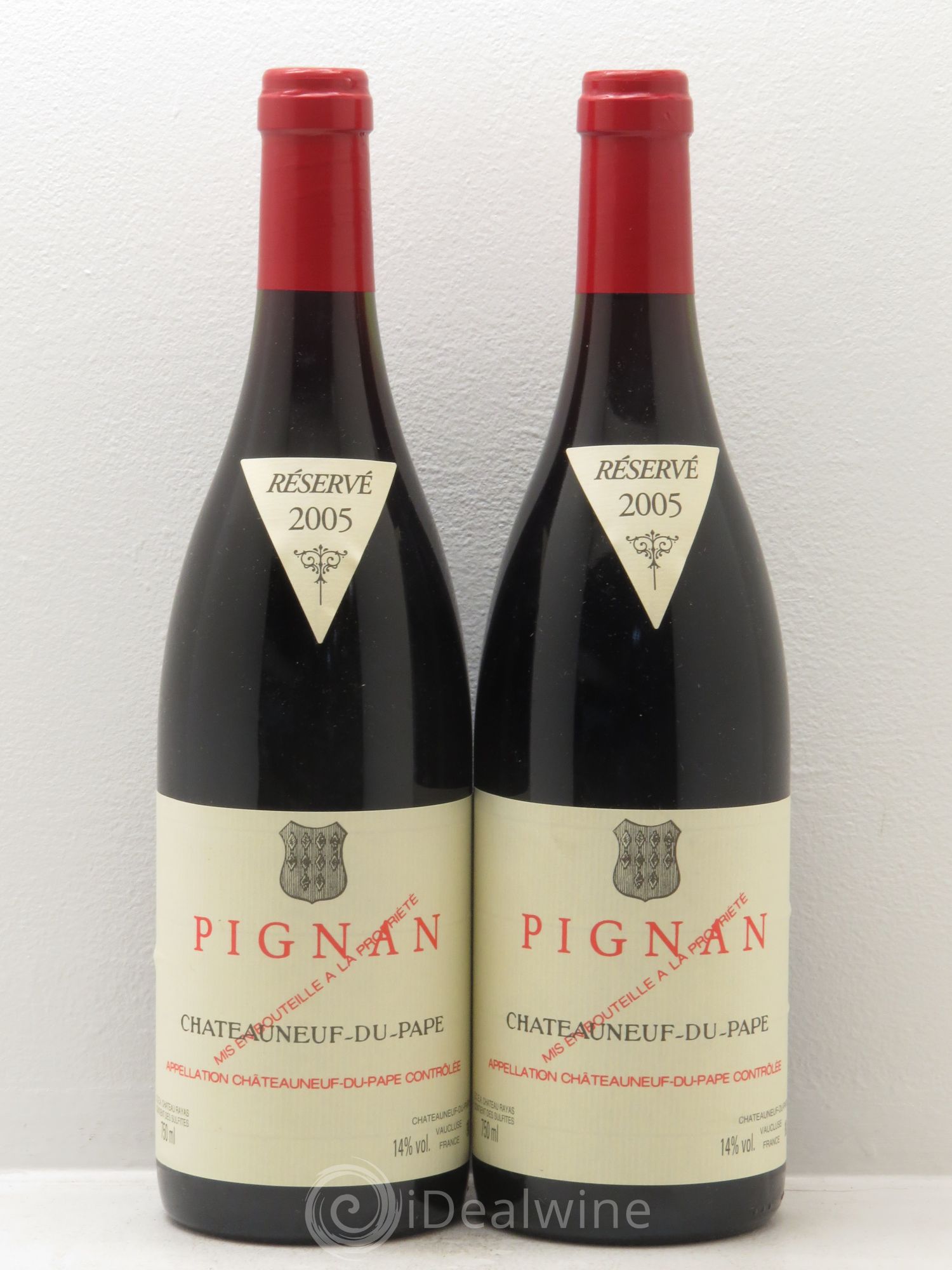 Châteauneuf-du-Pape Pignan Emmanuel Reynaud 2005 - Lot de 2 bouteilles - 0