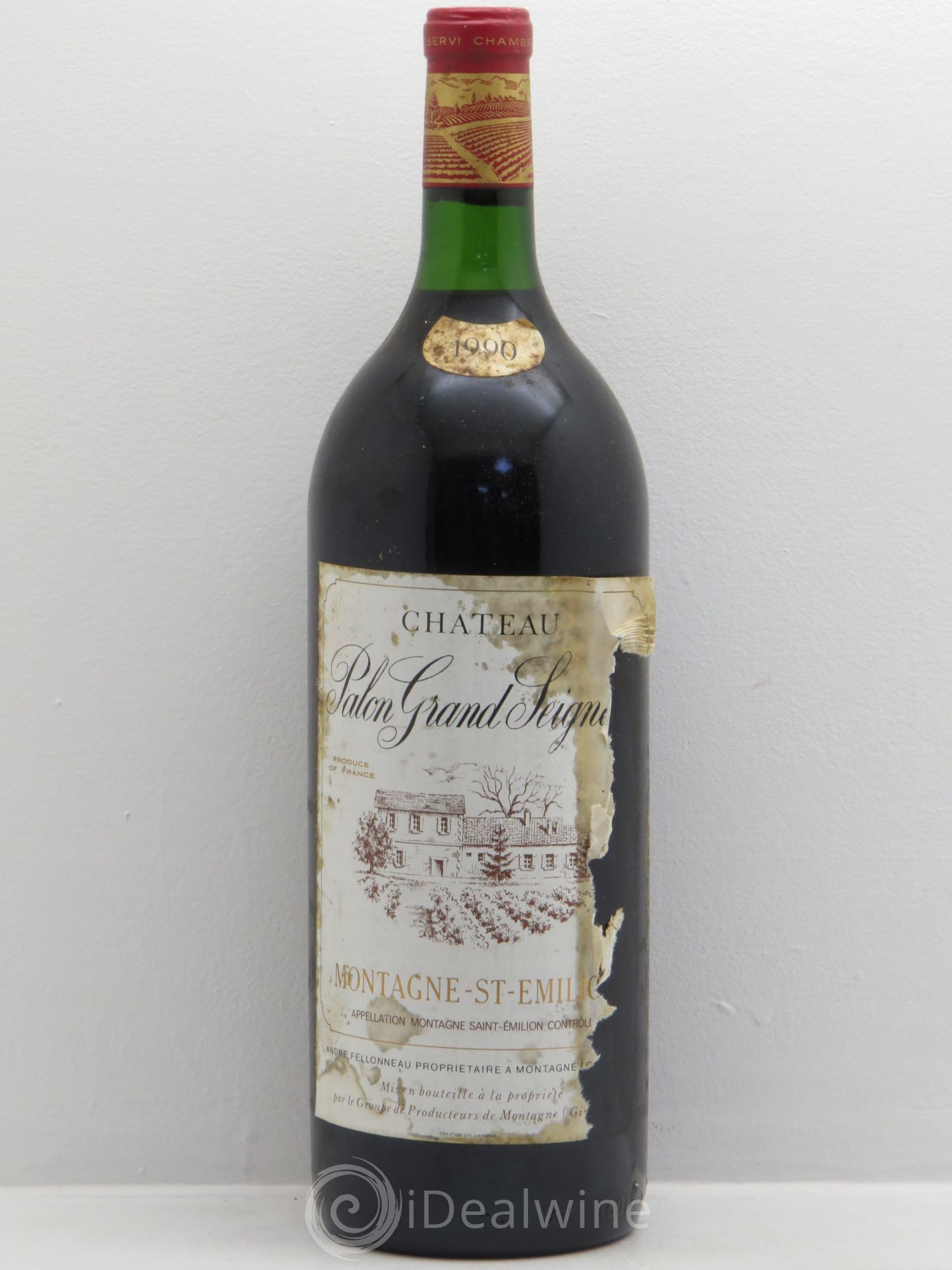 Montagne Saint-Émilion Château Palon Grand Seigneur 1990 - Posten von 1 Magnum - 0