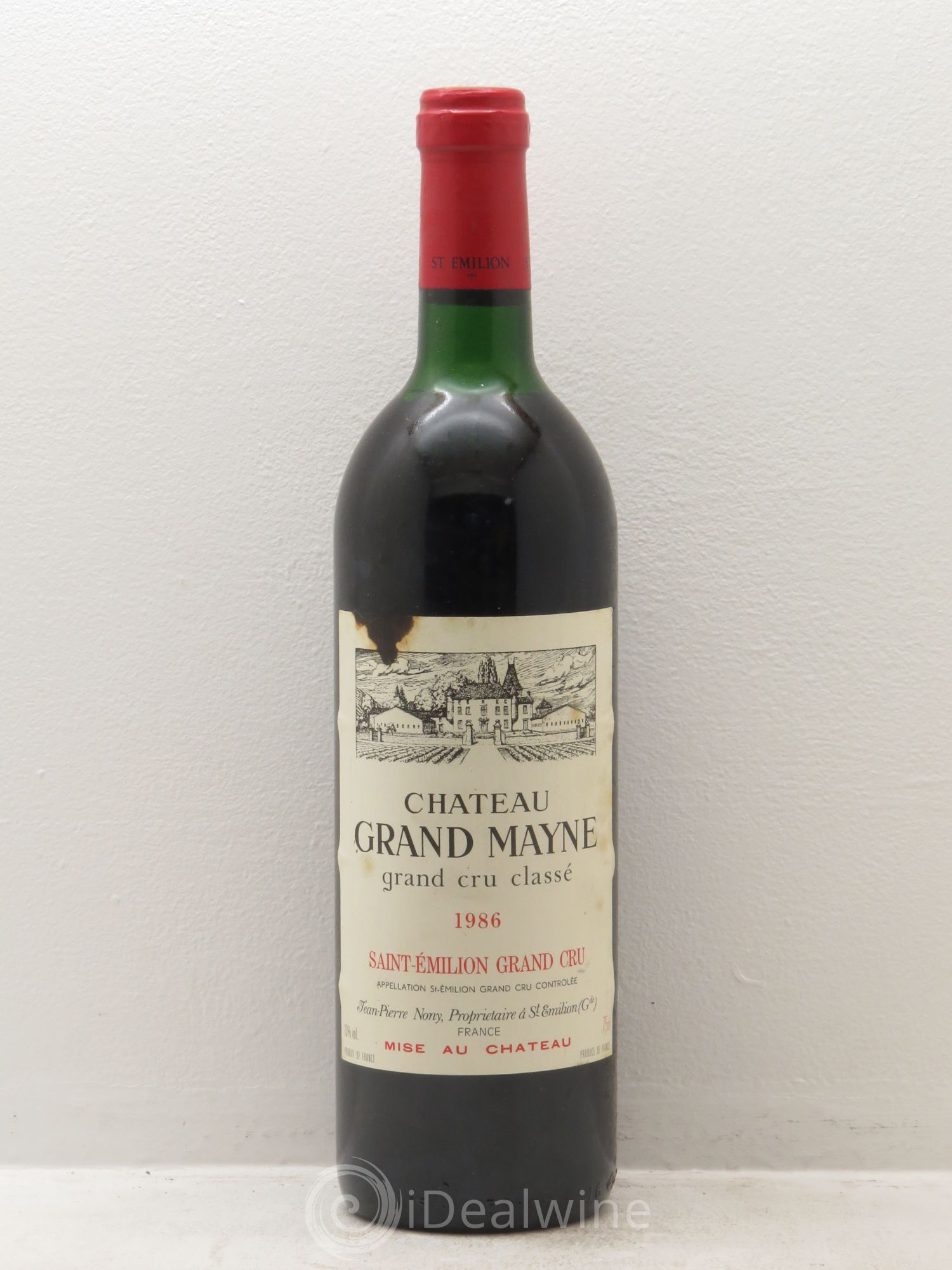 Château Grand Mayne Grand Cru Classé 1986 - Lot de 1 bouteille - 0