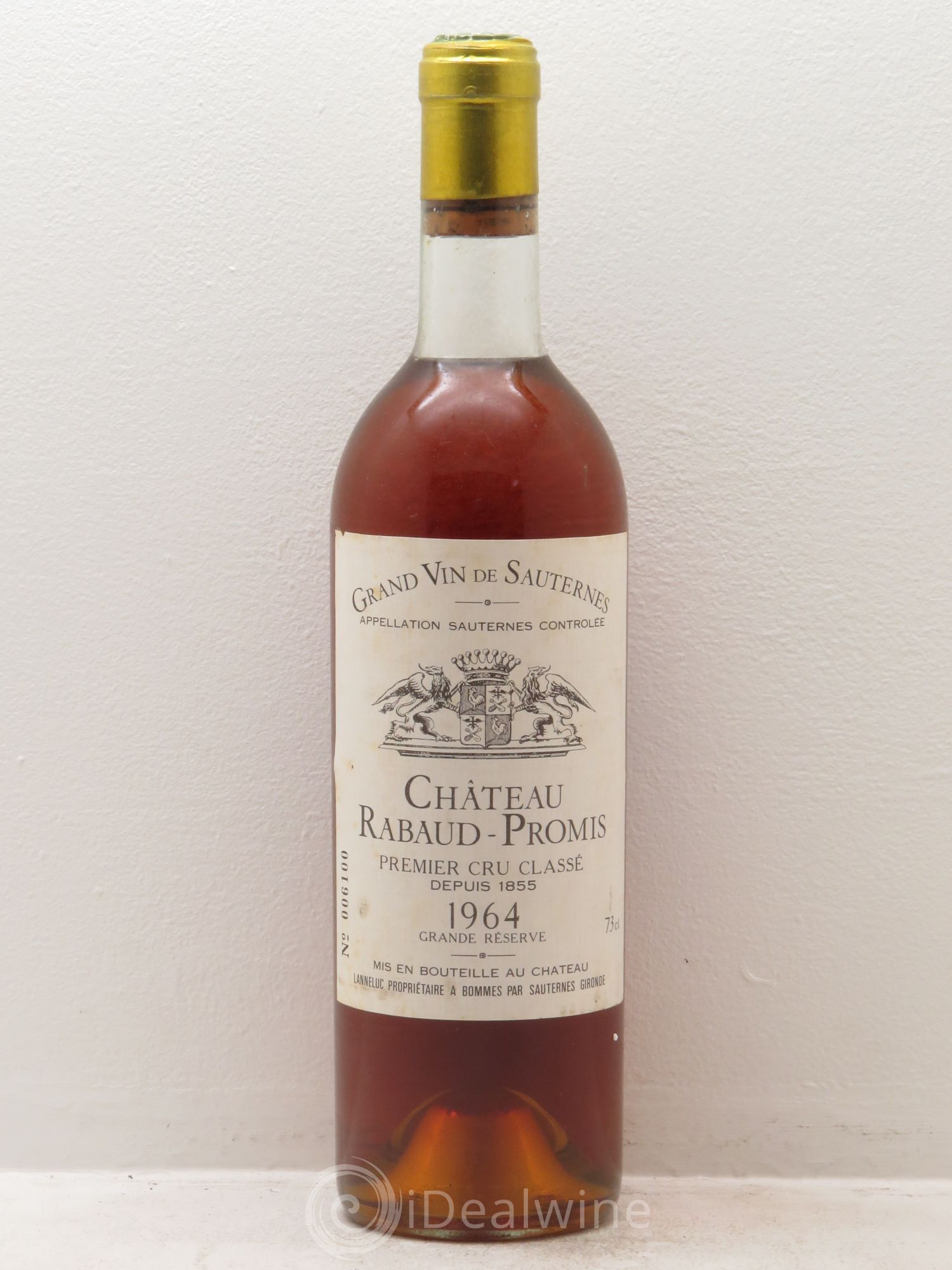 Château Rabaud Promis 1er Grand Cru Classé 1964 - Posten von 1 Flasche - 0