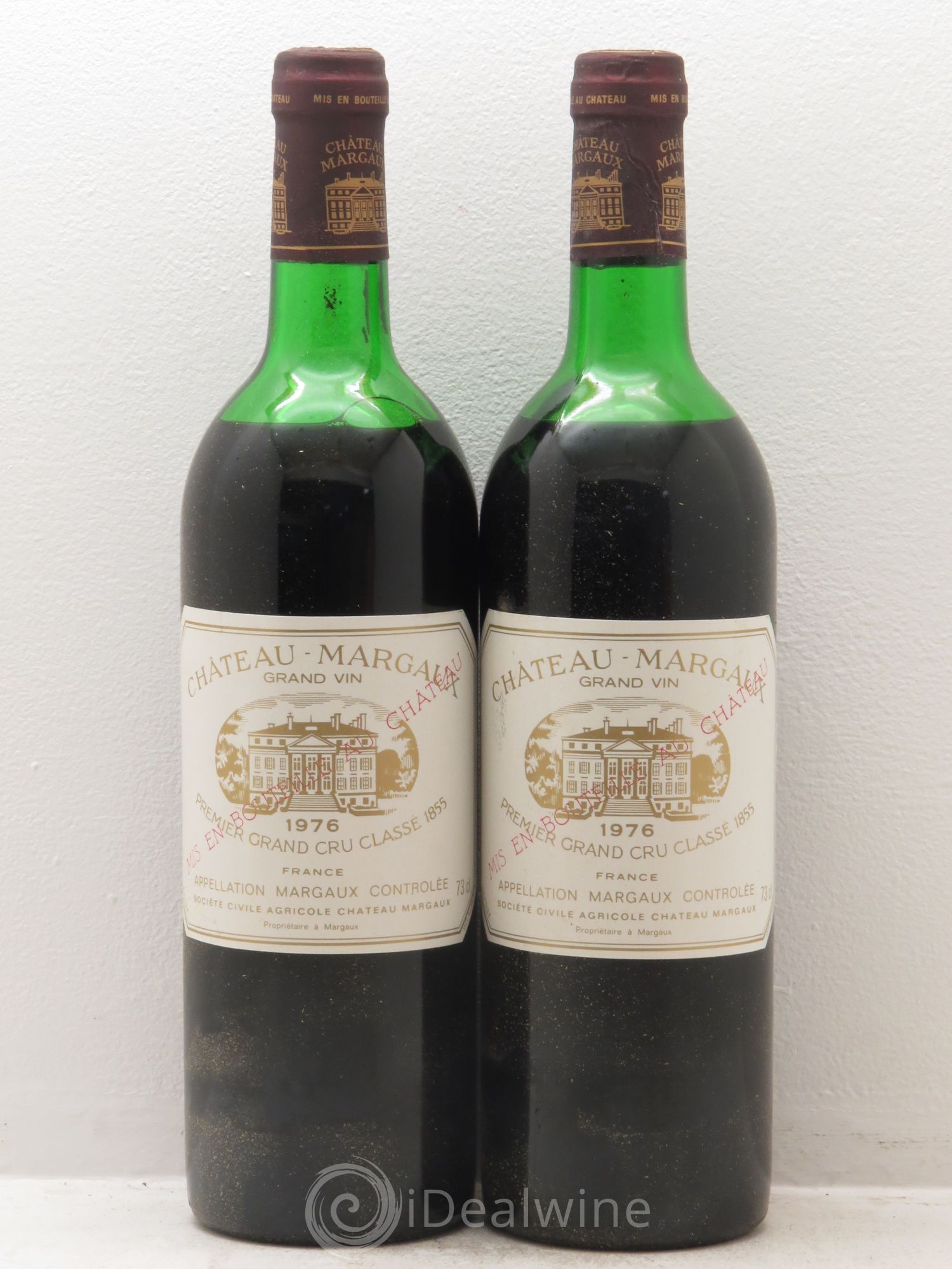 Château Margaux 1er Grand Cru Classé 1976 - Lot de 2 bouteilles - 0