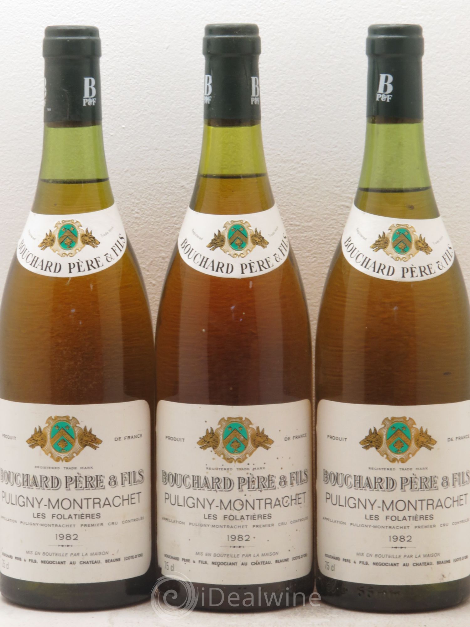 Puligny-Montrachet 1er Cru Bouchard 1982 - Lot de 3 bouteilles - 0