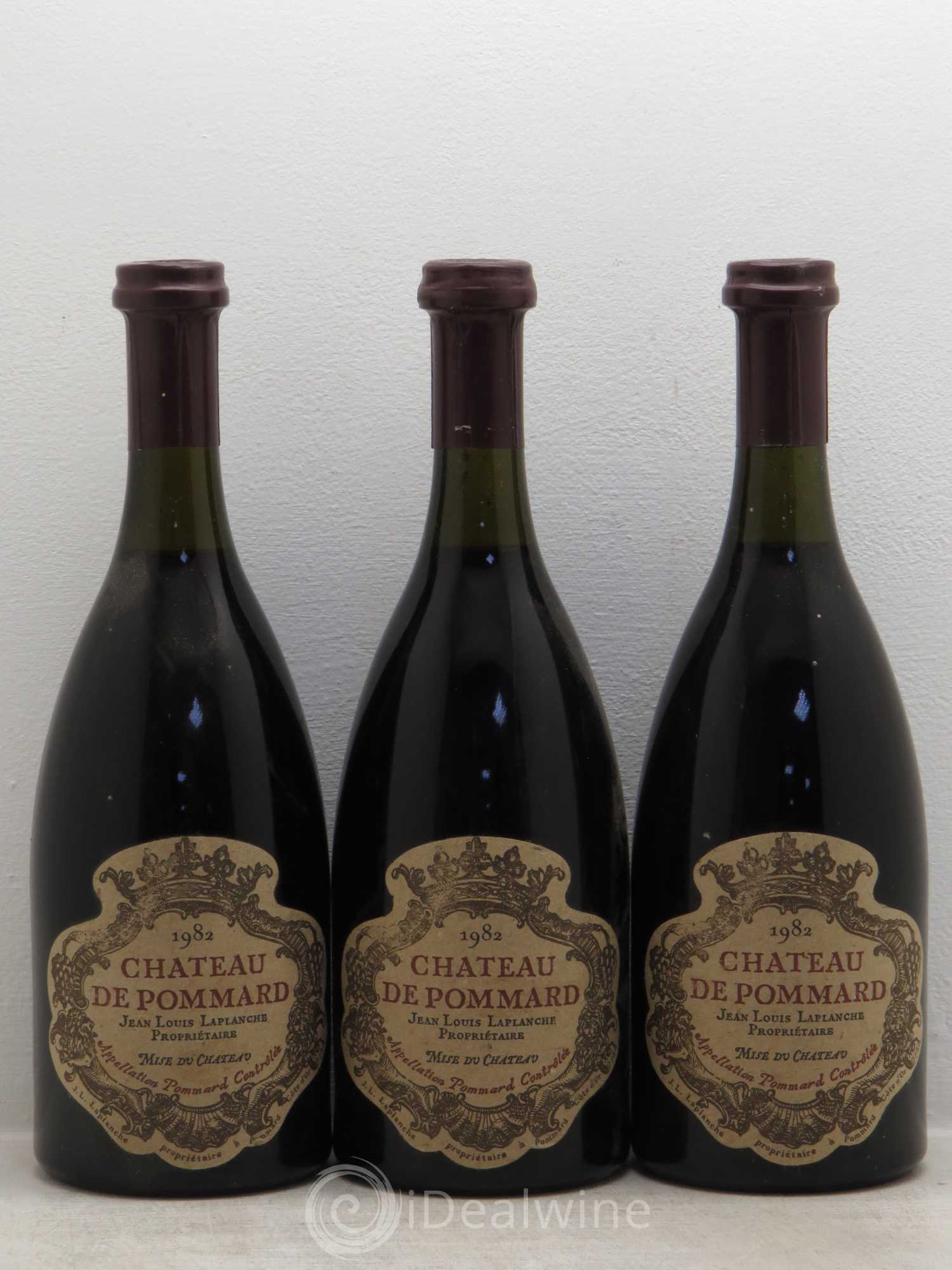 Pommard Château de Pommard 1982 - Lot de 3 bouteilles - 0