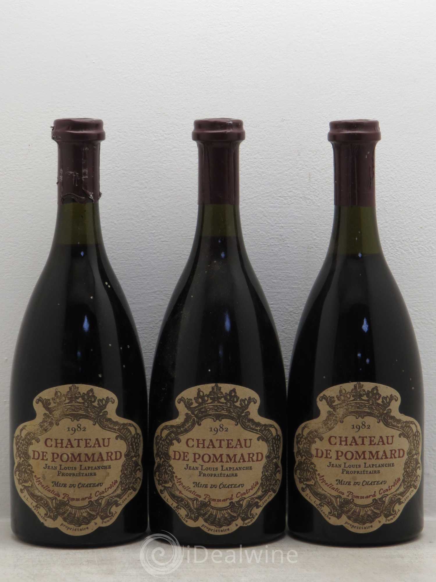 Pommard Château de Pommard 1982 - Lot de 3 bouteilles - 0