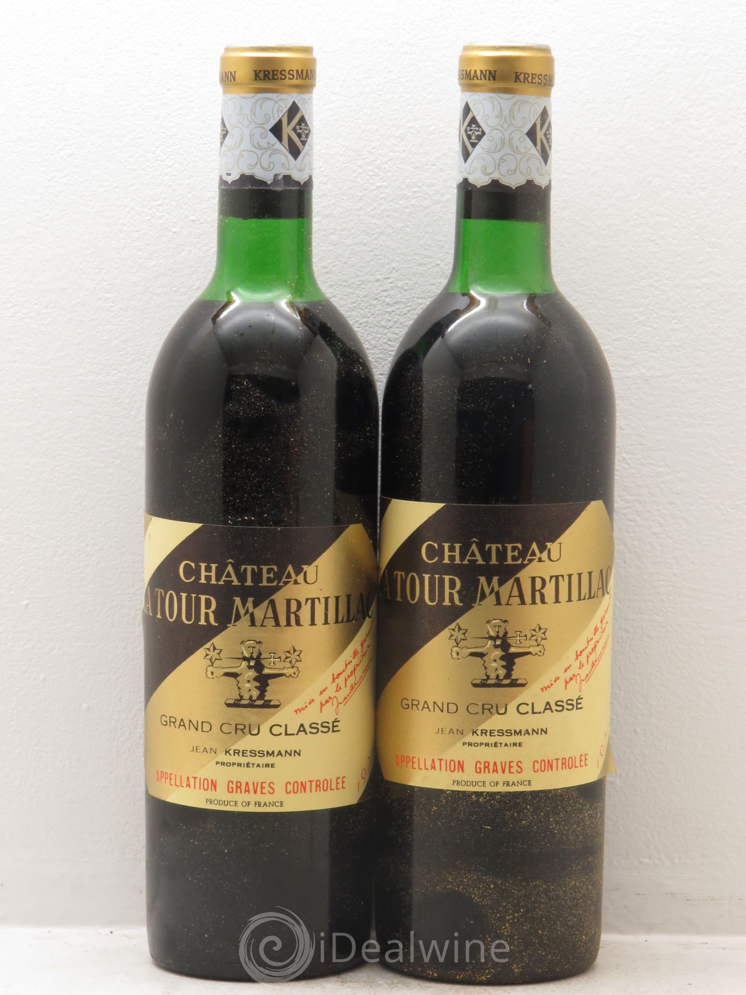 Château Latour-Martillac Cru Classé de Graves 1970 - Lot de 2 bouteilles - 0