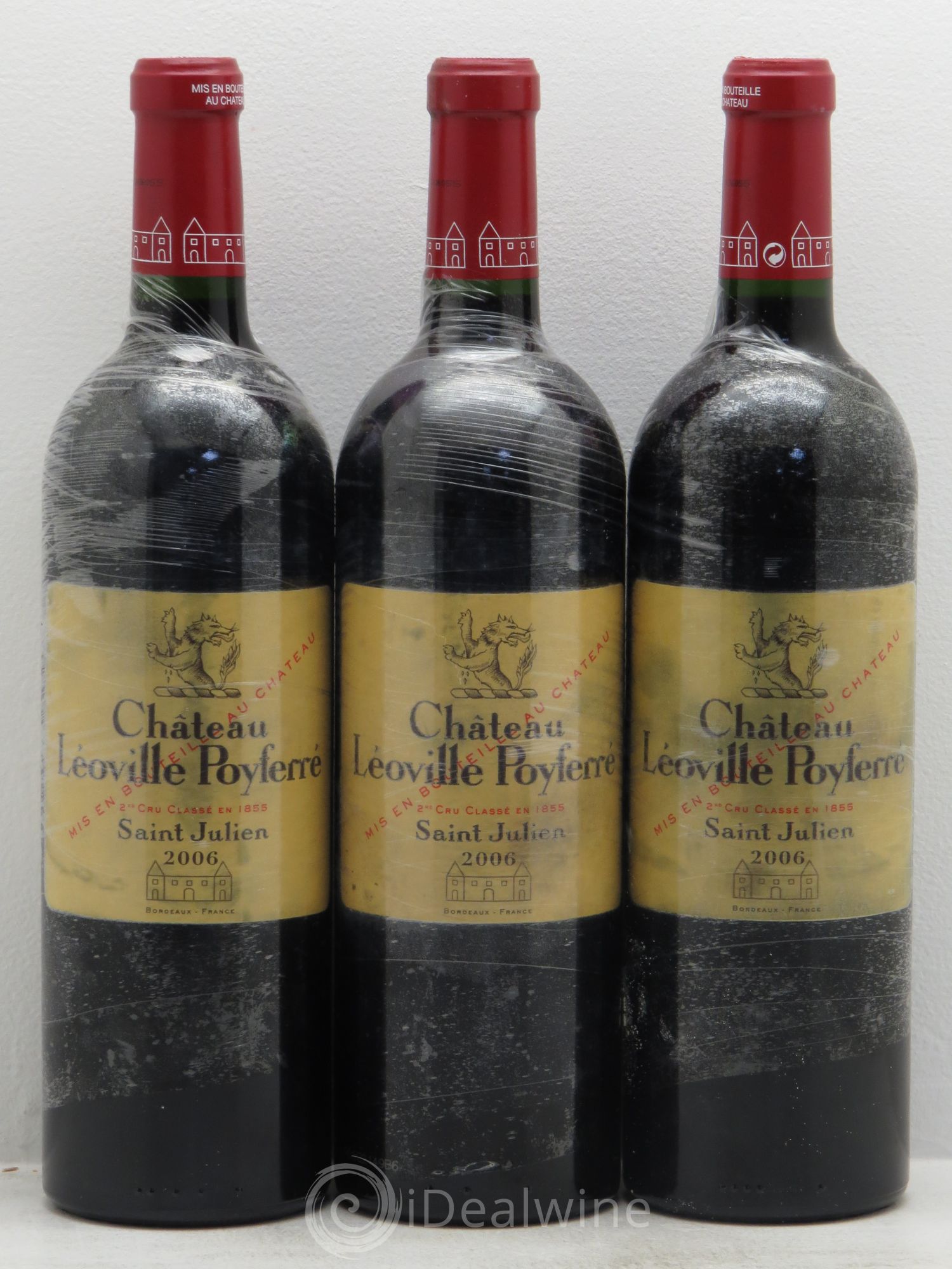 Château Léoville Poyferré 2ème Grand Cru Classé 2006 - Lot de 3 bouteilles - 0