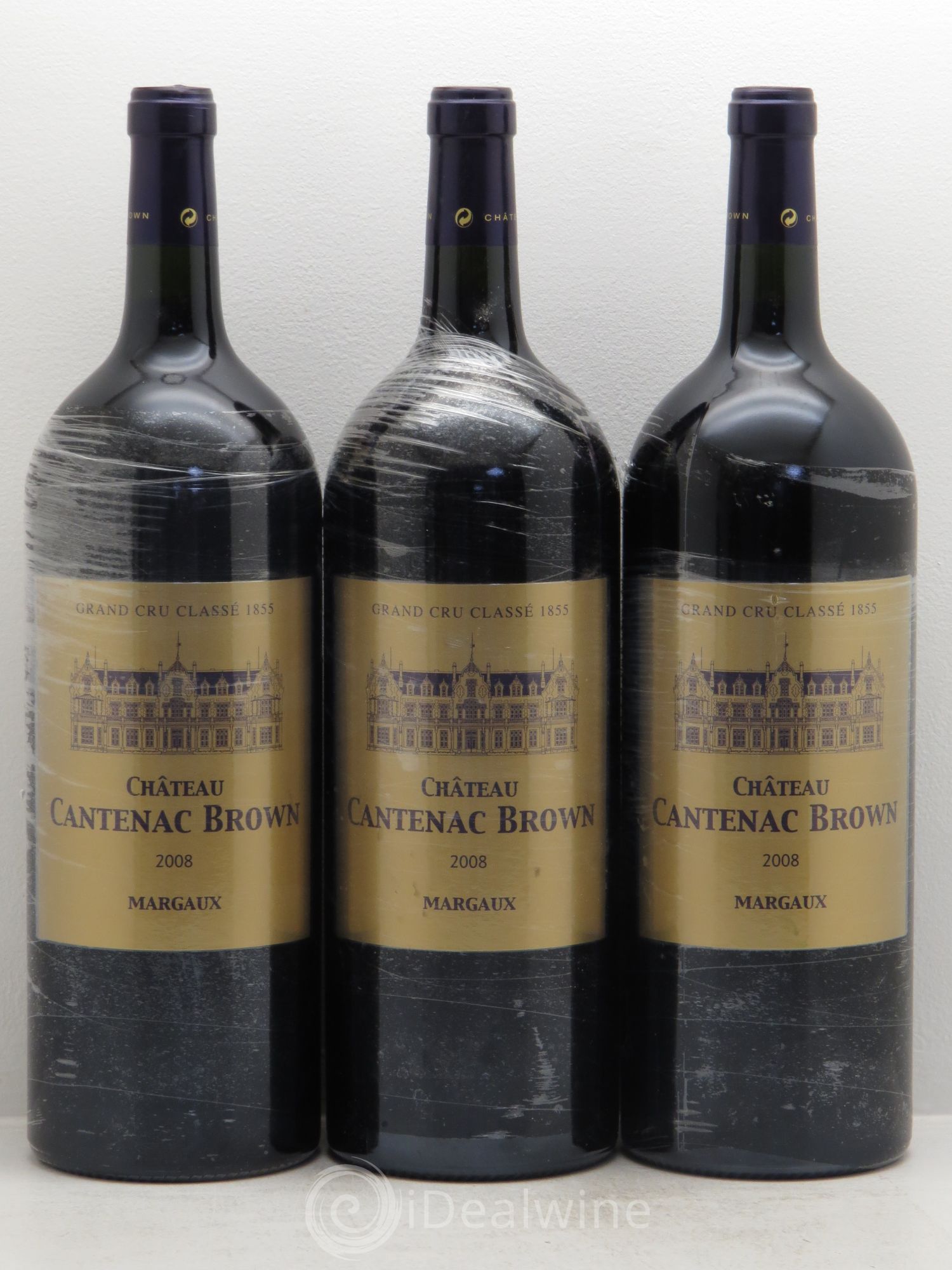 Château Cantenac Brown 3ème Grand Cru Classé 2008 - Lot de 3 magnums - 0