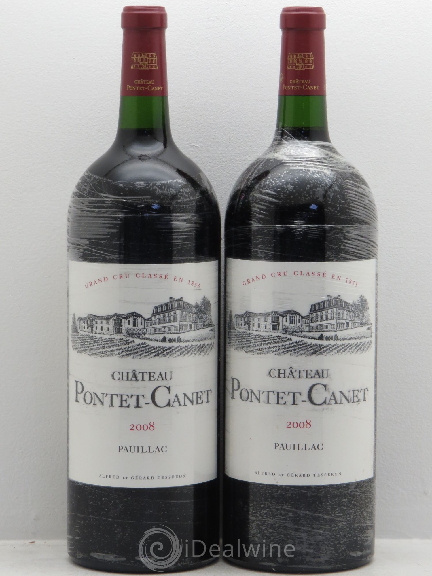 Château Pontet Canet 5ème Grand Cru Classé 2008 - Lot de 2 magnums - 0