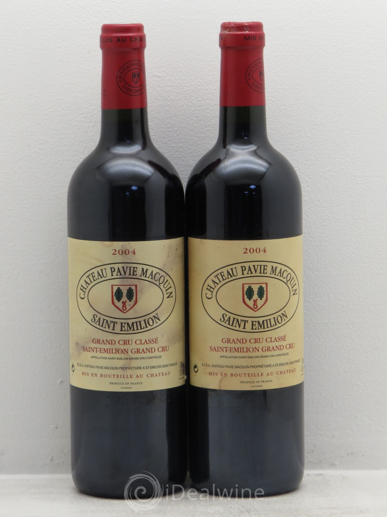 Château Pavie Macquin 1er Grand Cru Classé B 2004 - Lot de 2 bouteilles - 0
