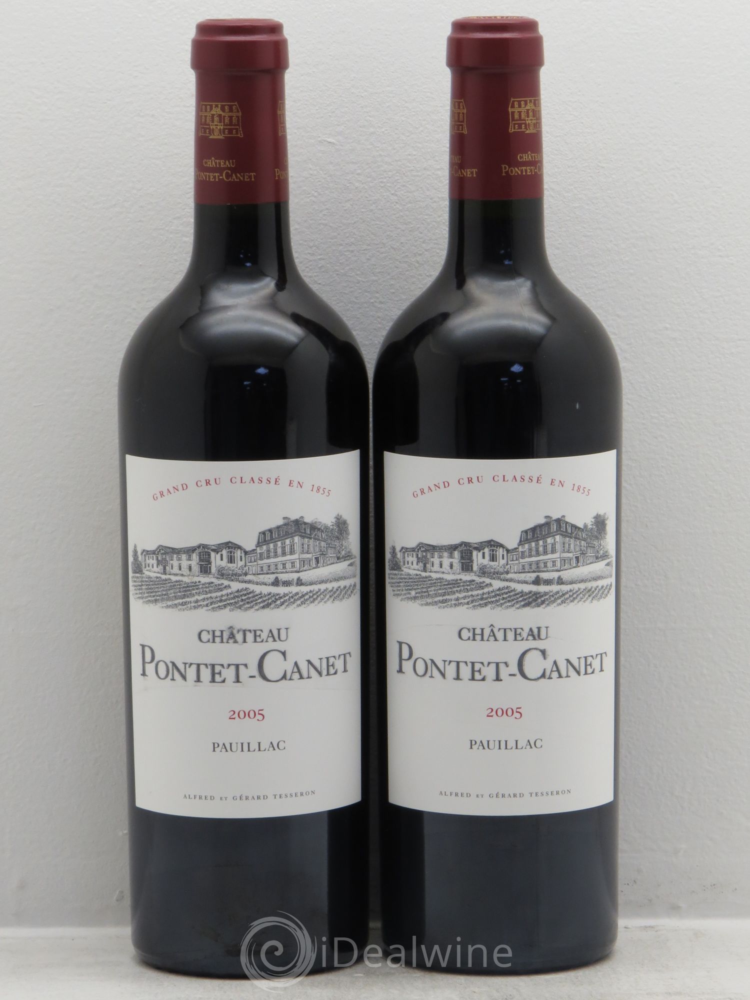 Château Pontet Canet 5ème Grand Cru Classé 2005 - Lot de 2 bouteilles - 0