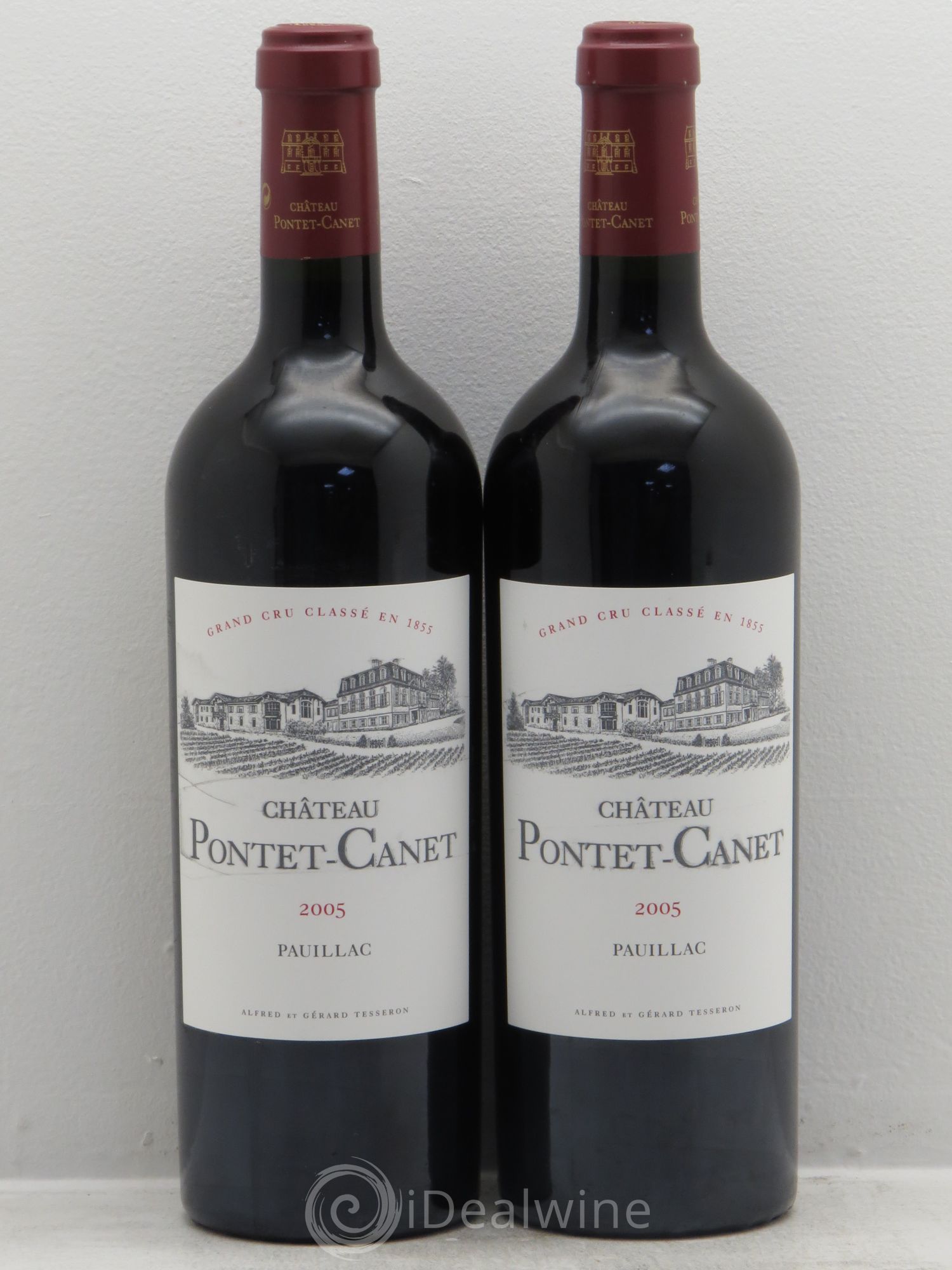 Château Pontet Canet 5ème Grand Cru Classé 2005 - Lot de 2 bouteilles - 0