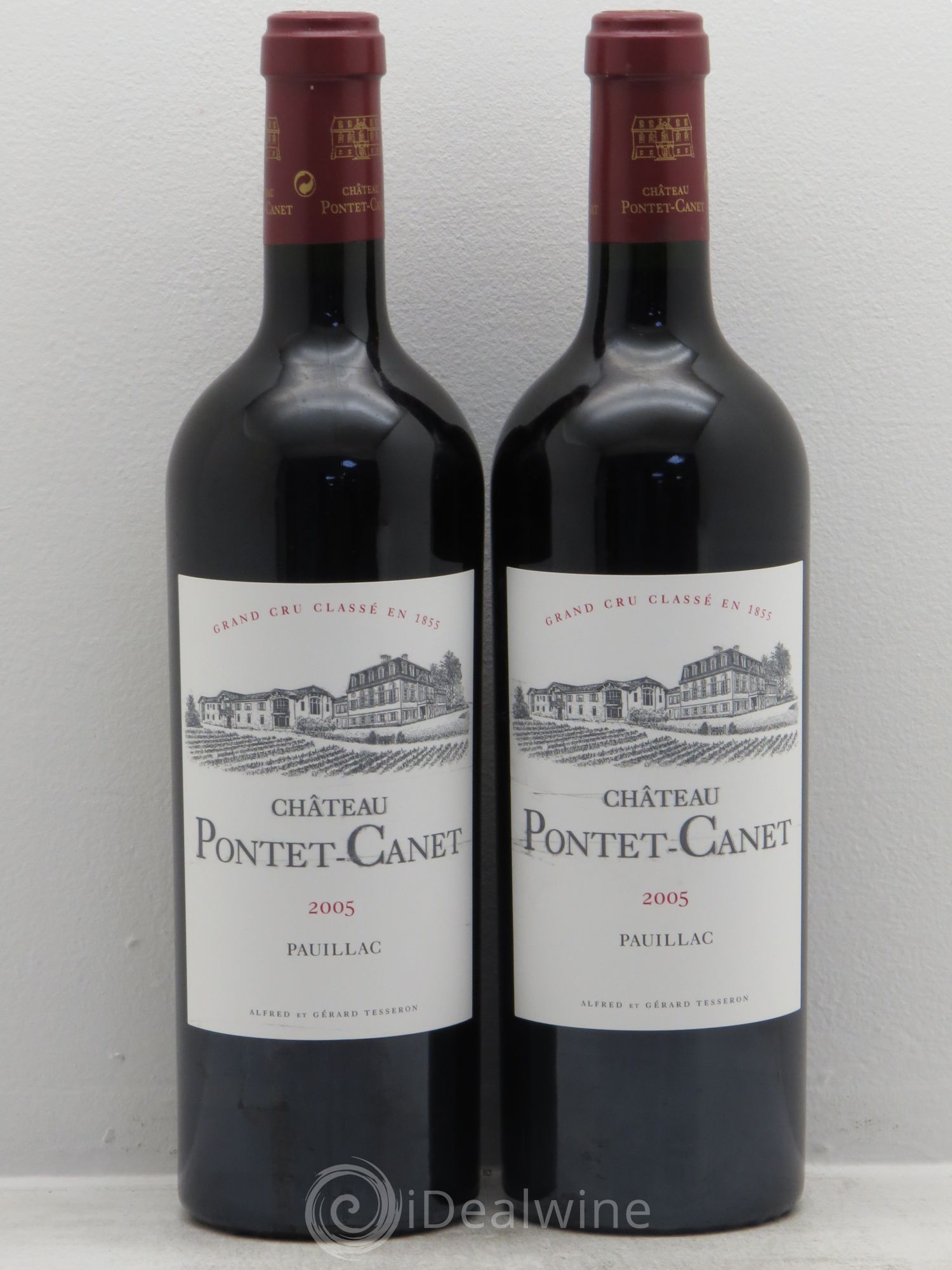 Château Pontet Canet 5ème Grand Cru Classé 2005 - Lot de 2 bouteilles - 0