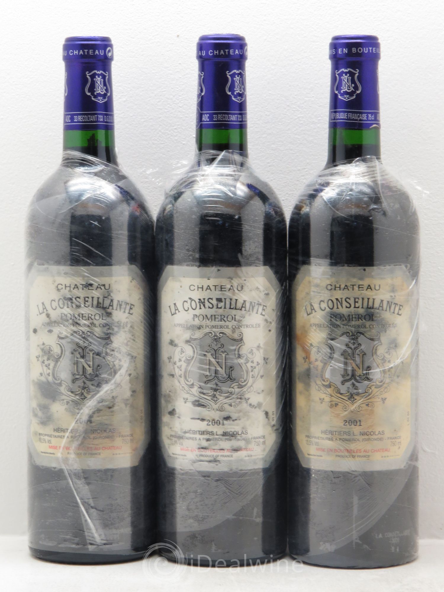 Château la Conseillante 2001 - Lot de 3 bouteilles - 0