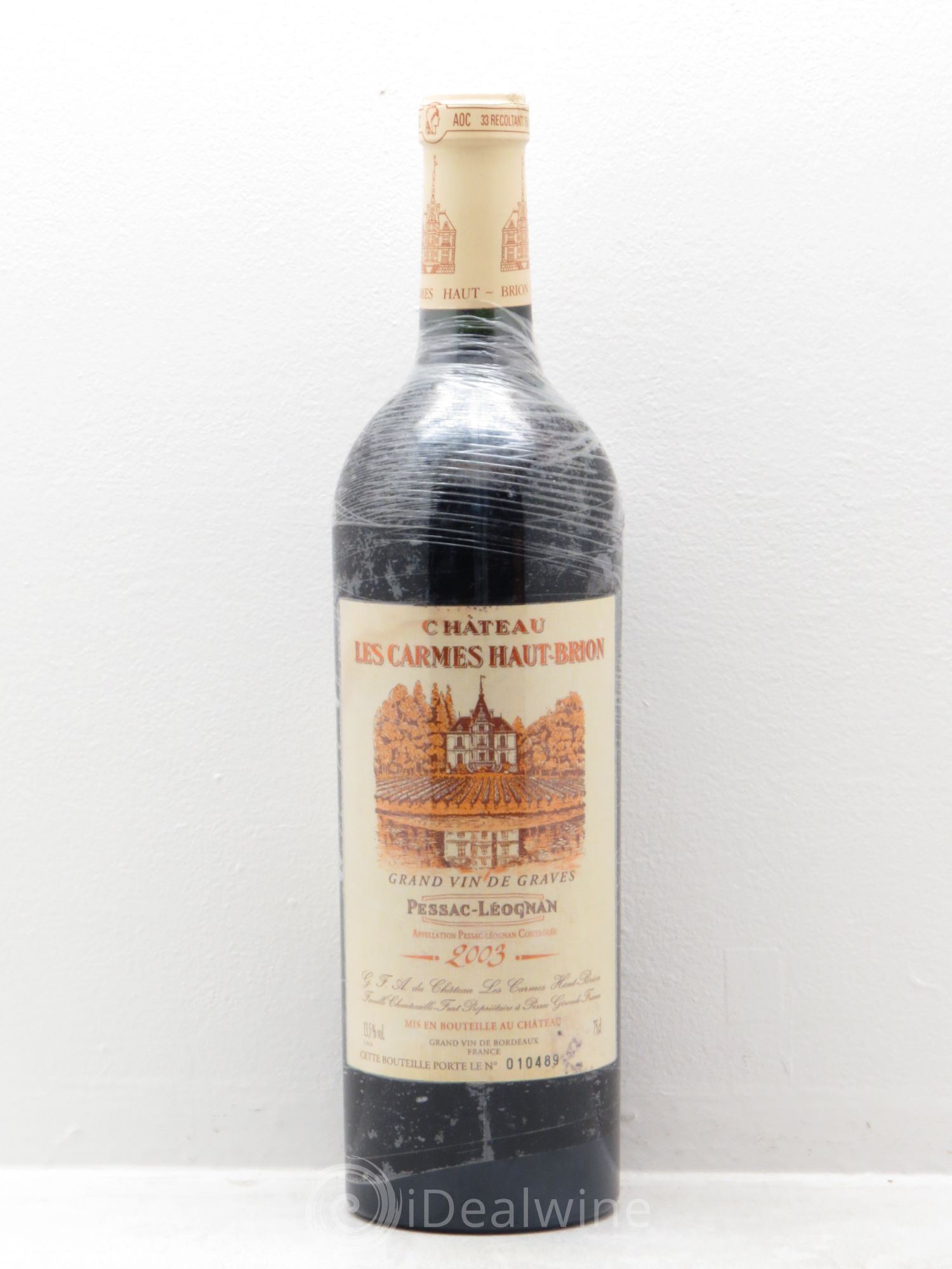 Château Les Carmes Haut-Brion 2003 - Lot de 6 bouteilles - 0