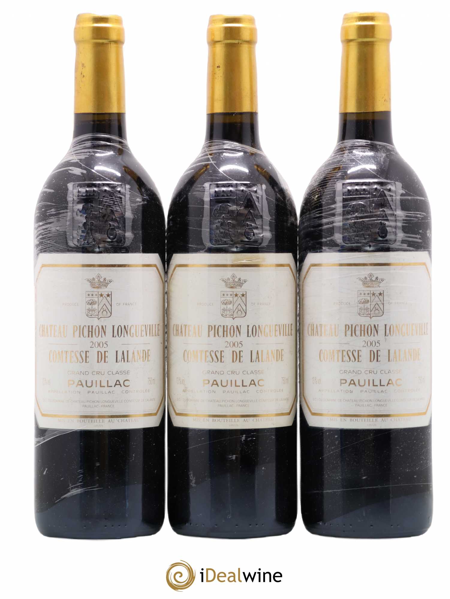 Château Pichon Longueville Comtesse de Lalande 2ème Grand Cru Classé 2005 - Lot de 3 bouteilles - 0