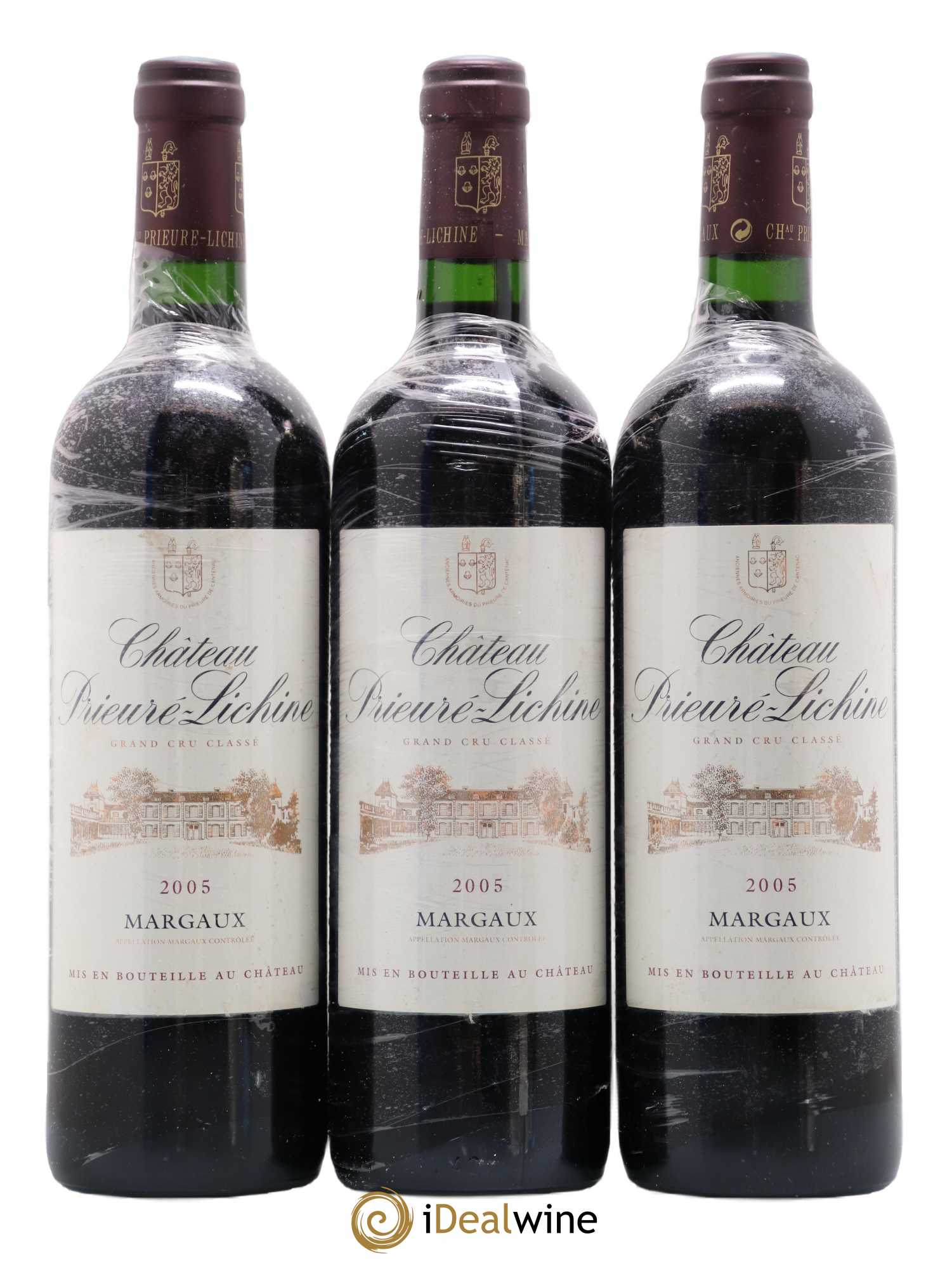 Château Prieuré Lichine 4ème Grand Cru Classé 2005 - Lot de 3 bouteilles - 0