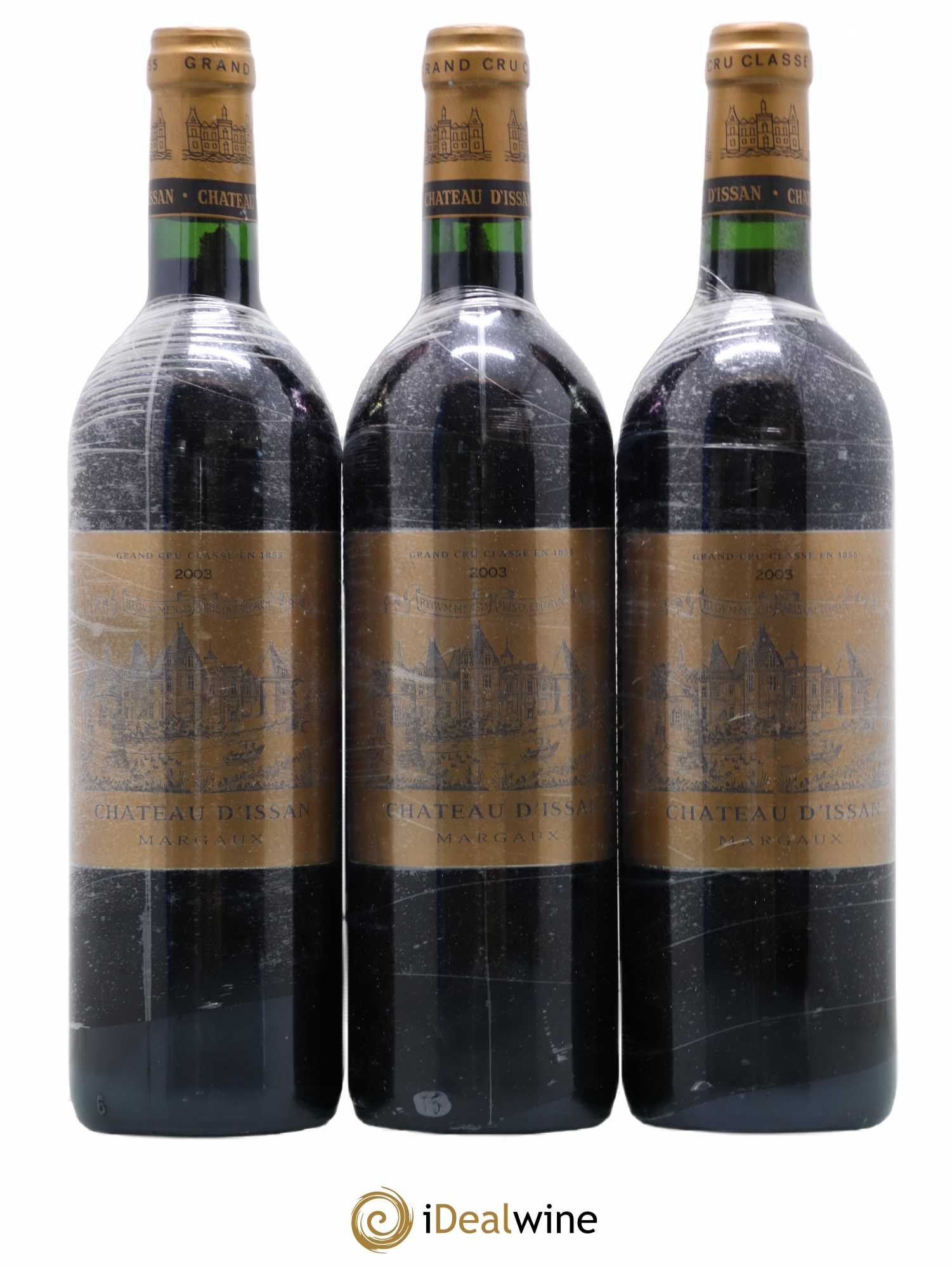 Château d'Issan 3ème Grand Cru Classé 2003 - Lot de 3 bouteilles - 0