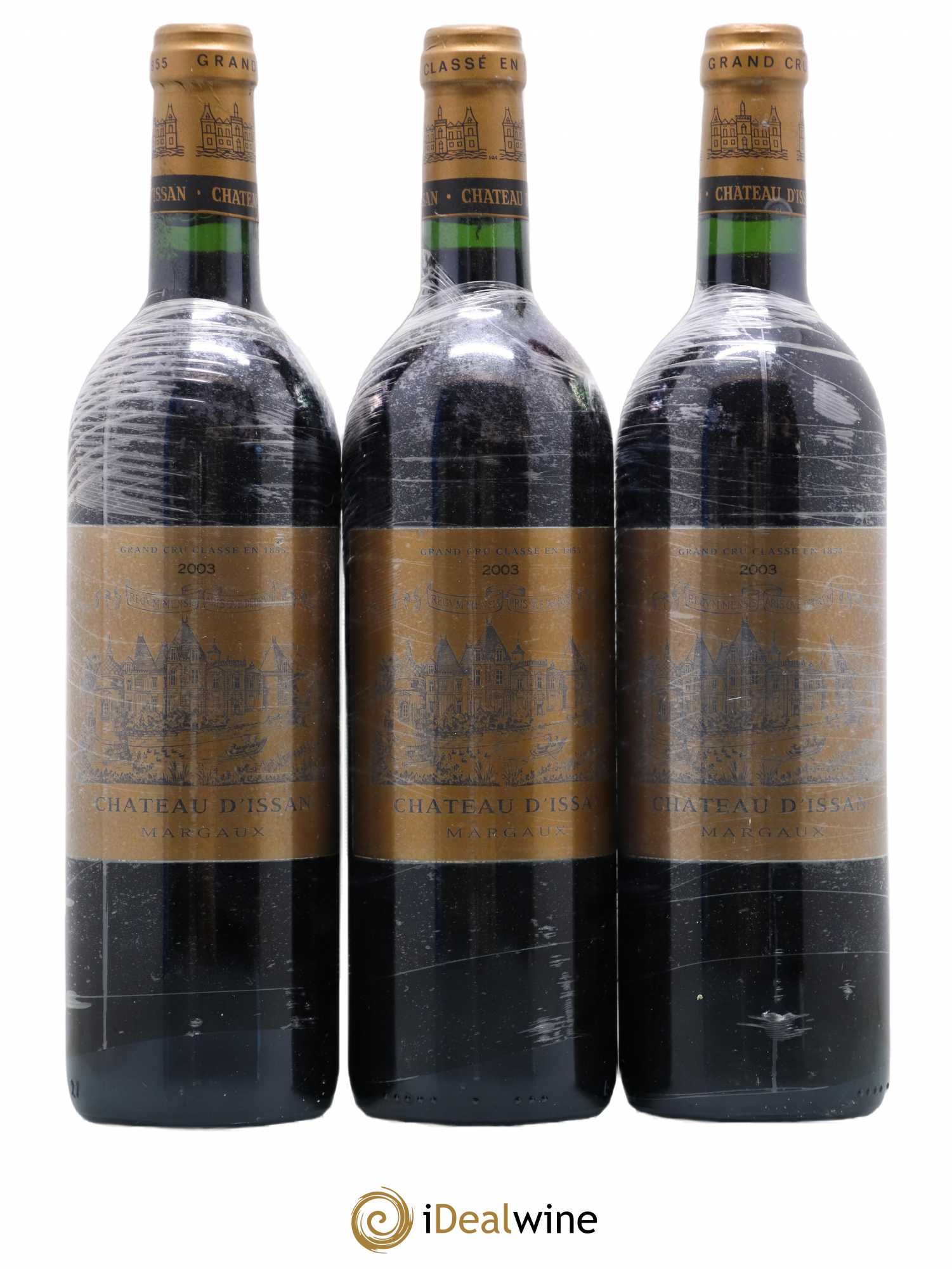 Château d'Issan 3ème Grand Cru Classé 2003 - Lot de 3 bouteilles - 0