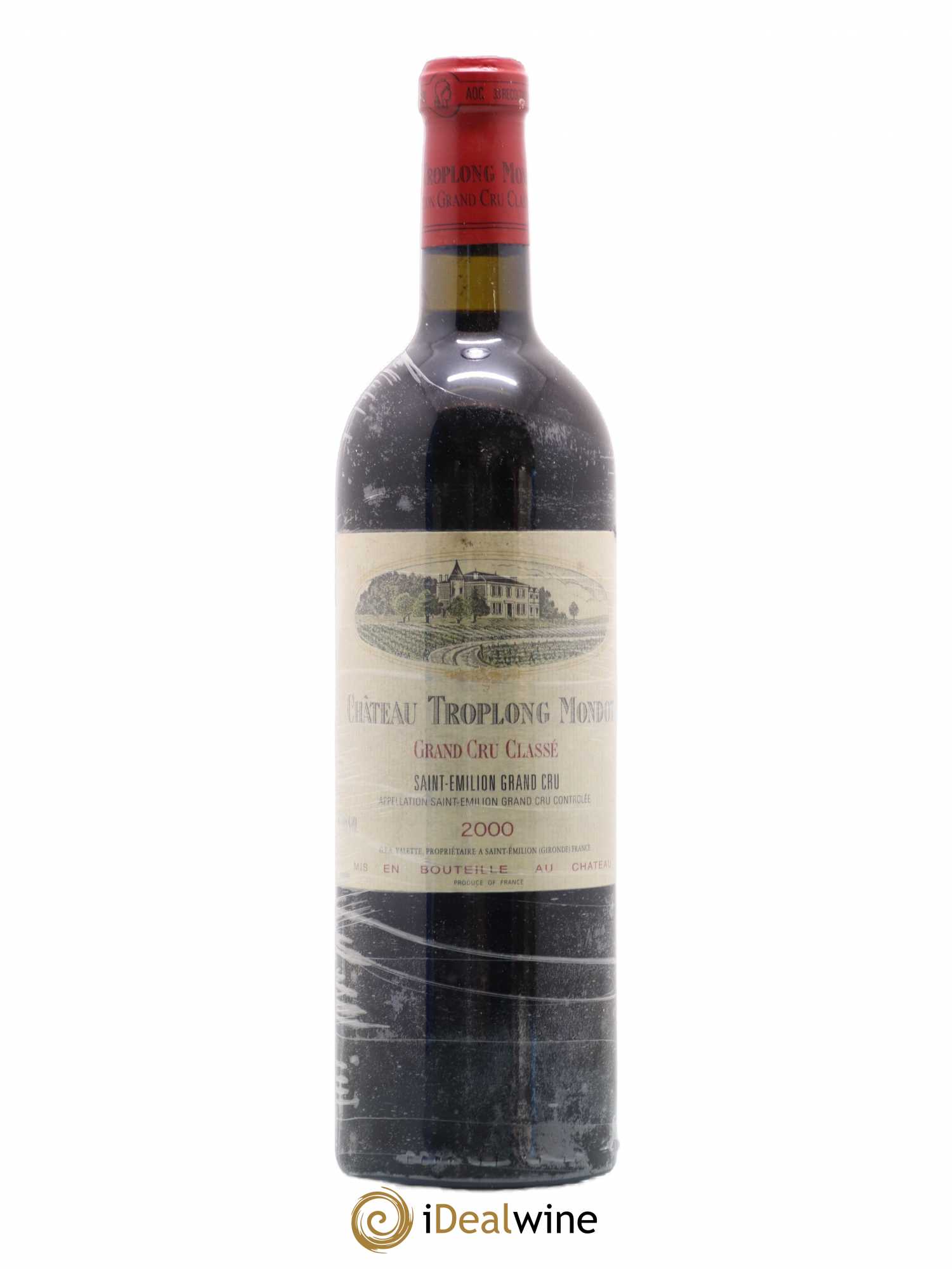 Château Troplong Mondot 1er Grand Cru Classé B 2000 - Lot de 1 bouteille - 0