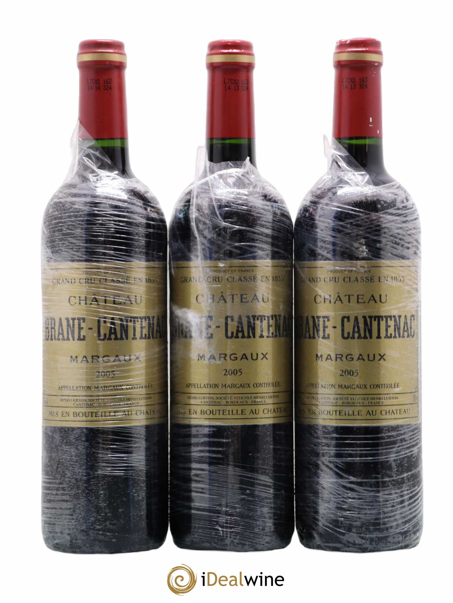 Château Brane Cantenac 2ème Grand Cru Classé 2005 - Lot de 3 bouteilles - 0