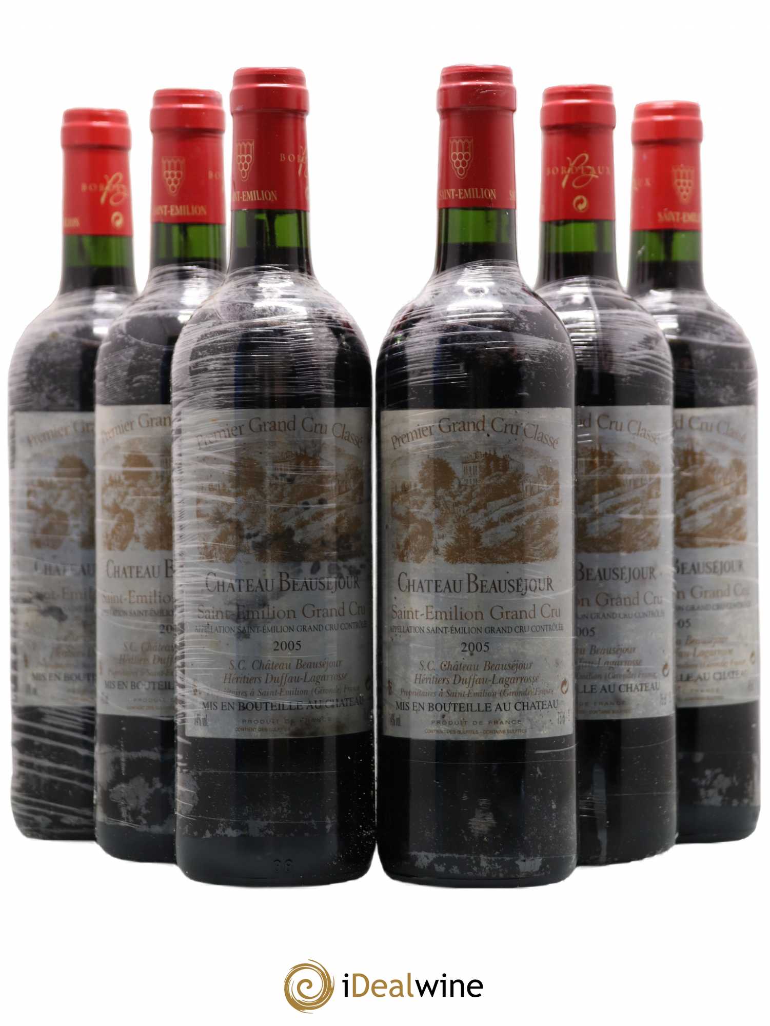 Château Beauséjour (Duffau-Lagarrosse) 1er Grand Cru Classé B 2005 - Lotto di 6 bottiglie - 0