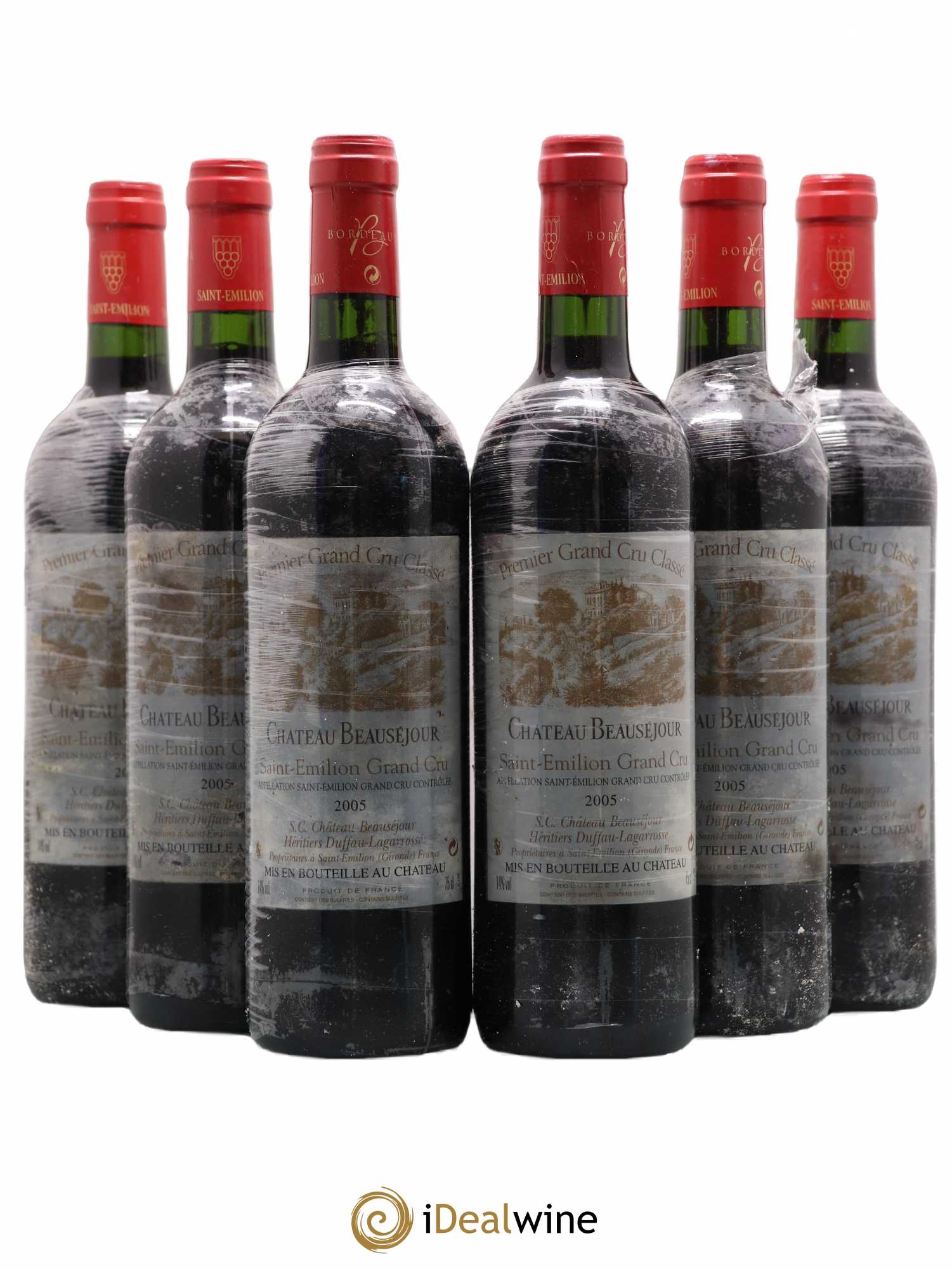 Château Beauséjour (Duffau-Lagarrosse) 1er Grand Cru Classé B 2005 - Lot de 6 bouteilles - 0