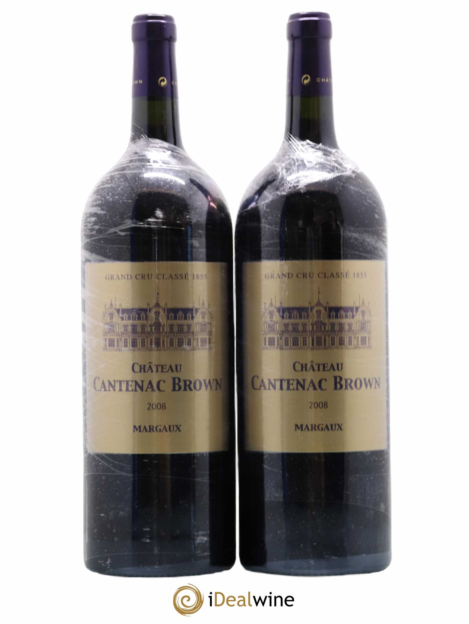 Château Cantenac Brown 3ème Grand Cru Classé 2008 - Lot de 2 magnums - 0