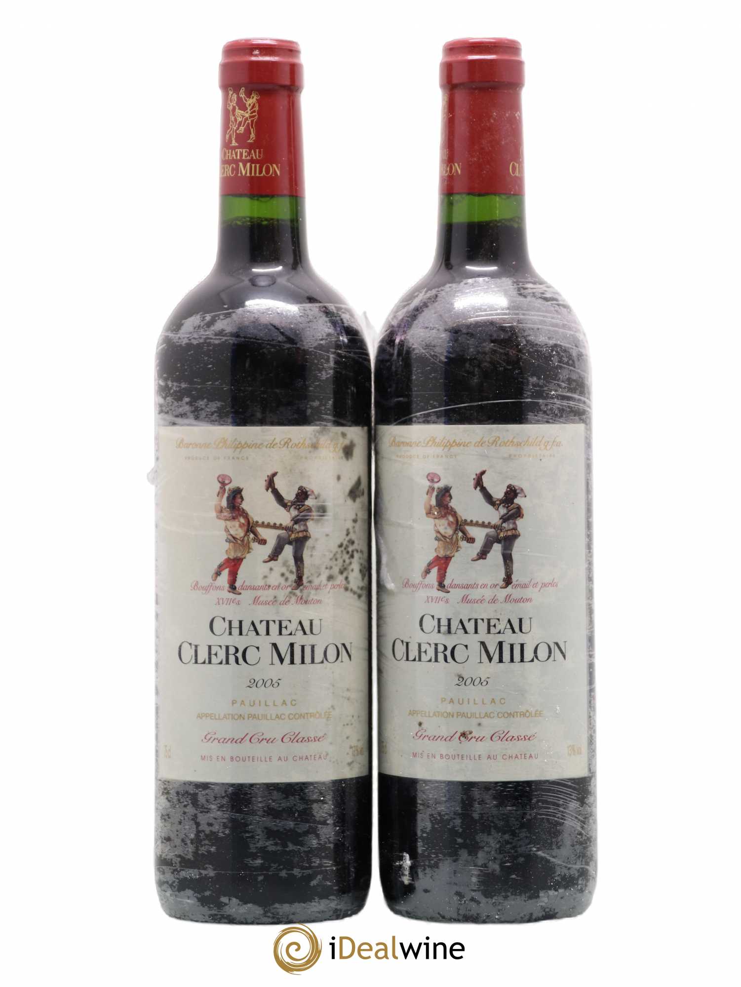 Château Clerc Milon 5ème Grand Cru Classé 2005 - Lot de 2 bouteilles - 0