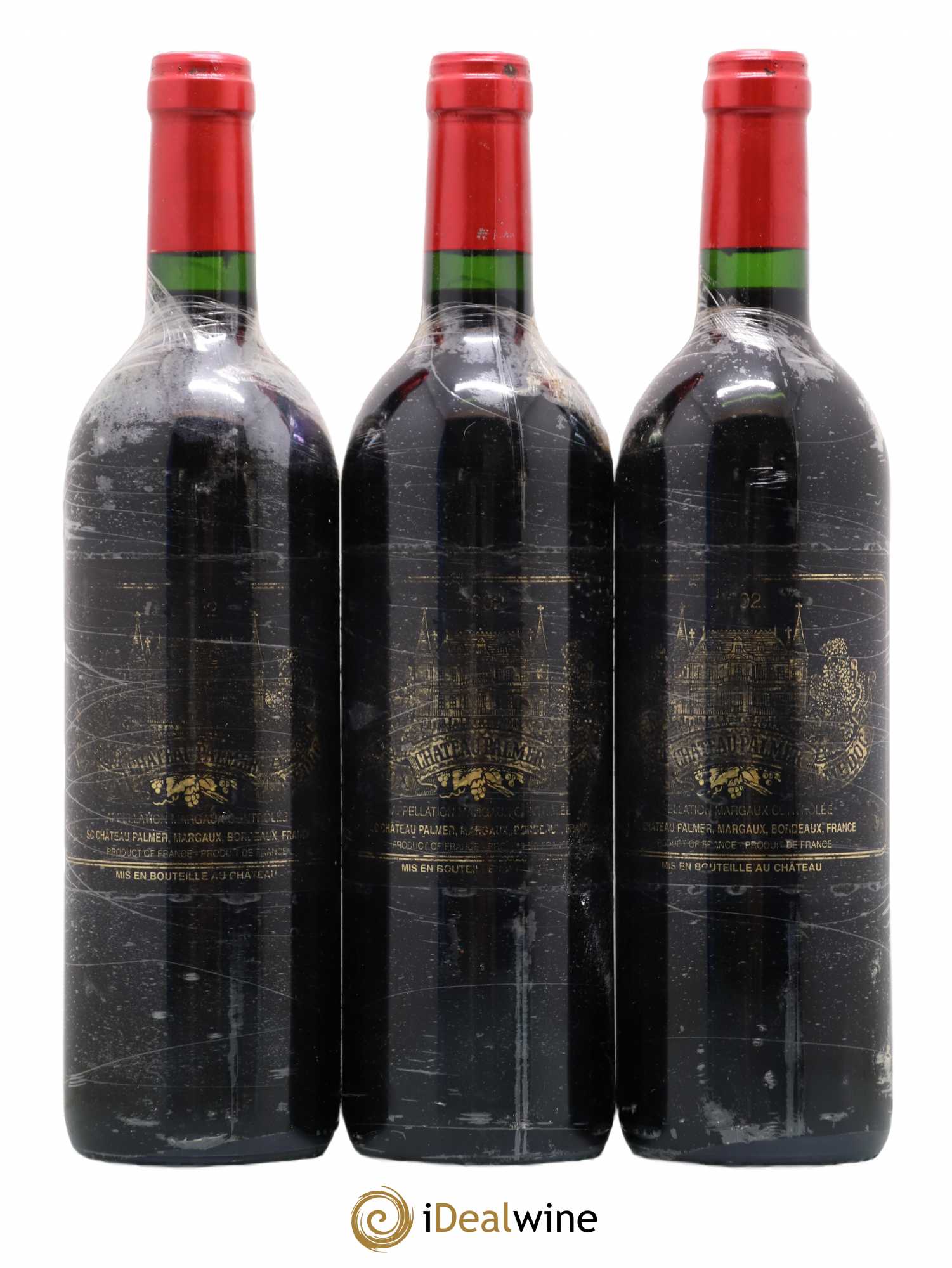Château Palmer 3ème Grand Cru Classé 2002 - Lot de 3 bouteilles - 0