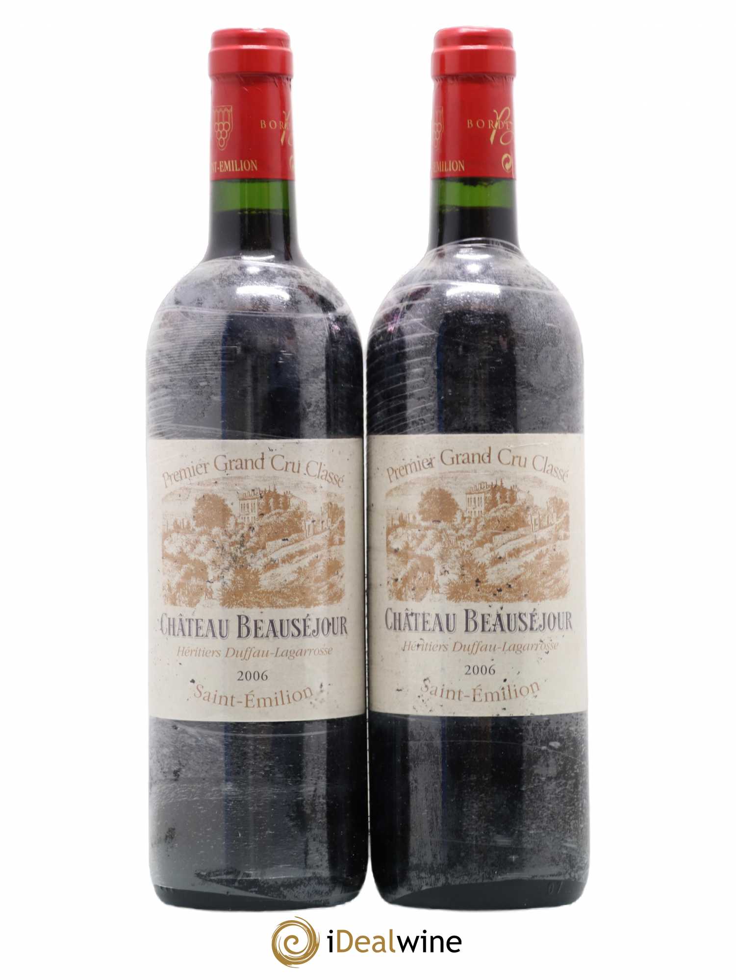 Château Beauséjour (Duffau-Lagarrosse) 1er Grand Cru Classé B 2006 - Lot de 2 bouteilles - 0
