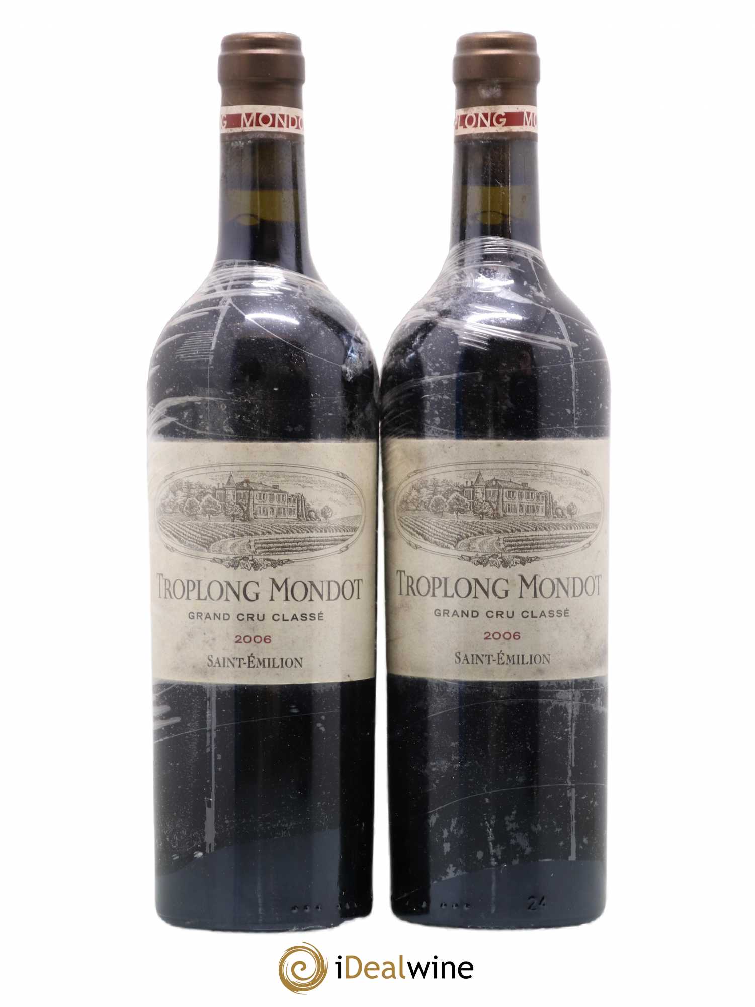 Château Troplong Mondot 1er Grand Cru Classé B 2006 - Lot de 2 bouteilles - 0