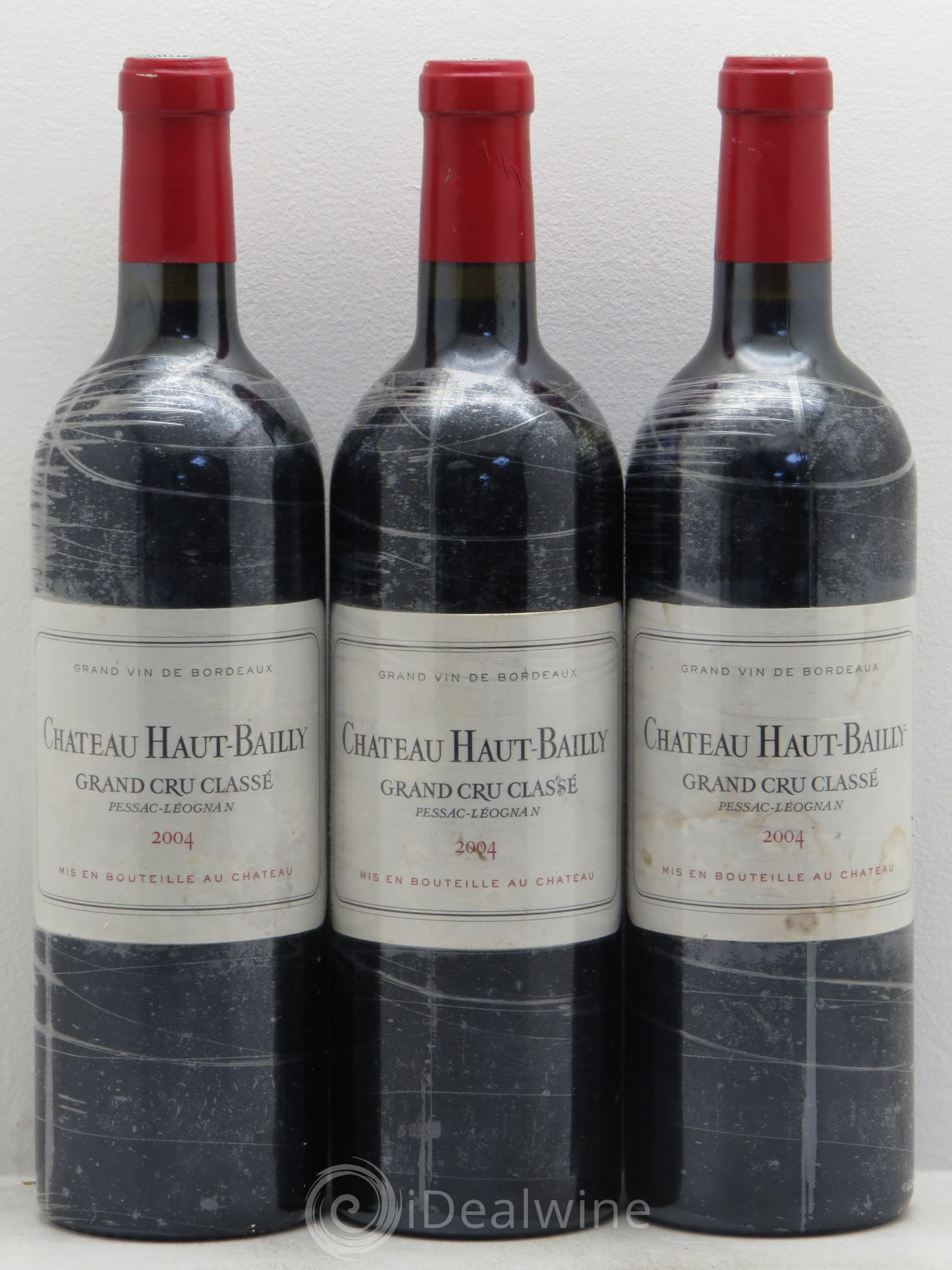 Château Haut-Bailly Cru Classé de Graves 2004 - Lot de 3 bouteilles - 0