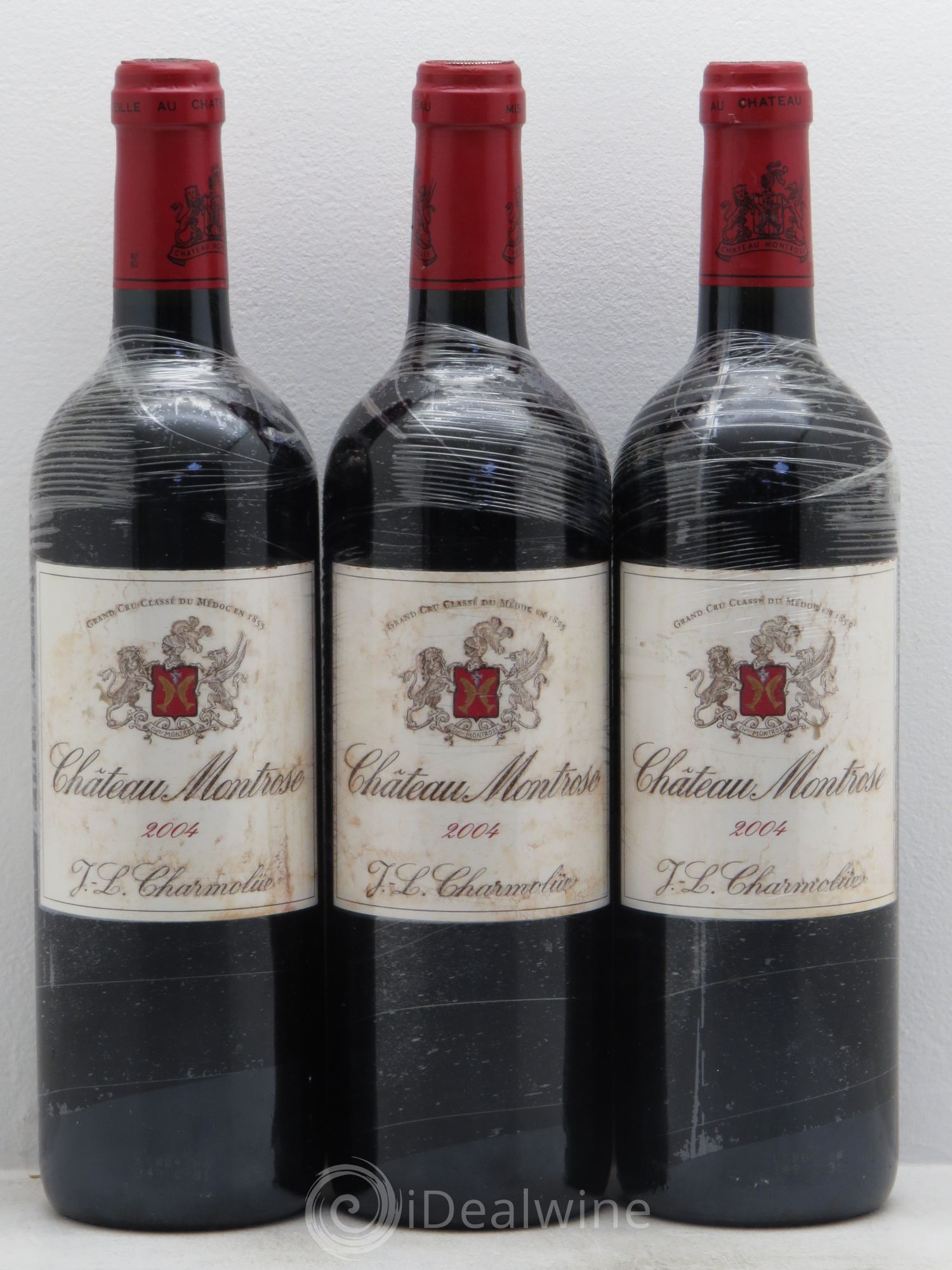 Château Montrose 2ème Grand Cru Classé 2004 - Lot de 3 bouteilles - 0