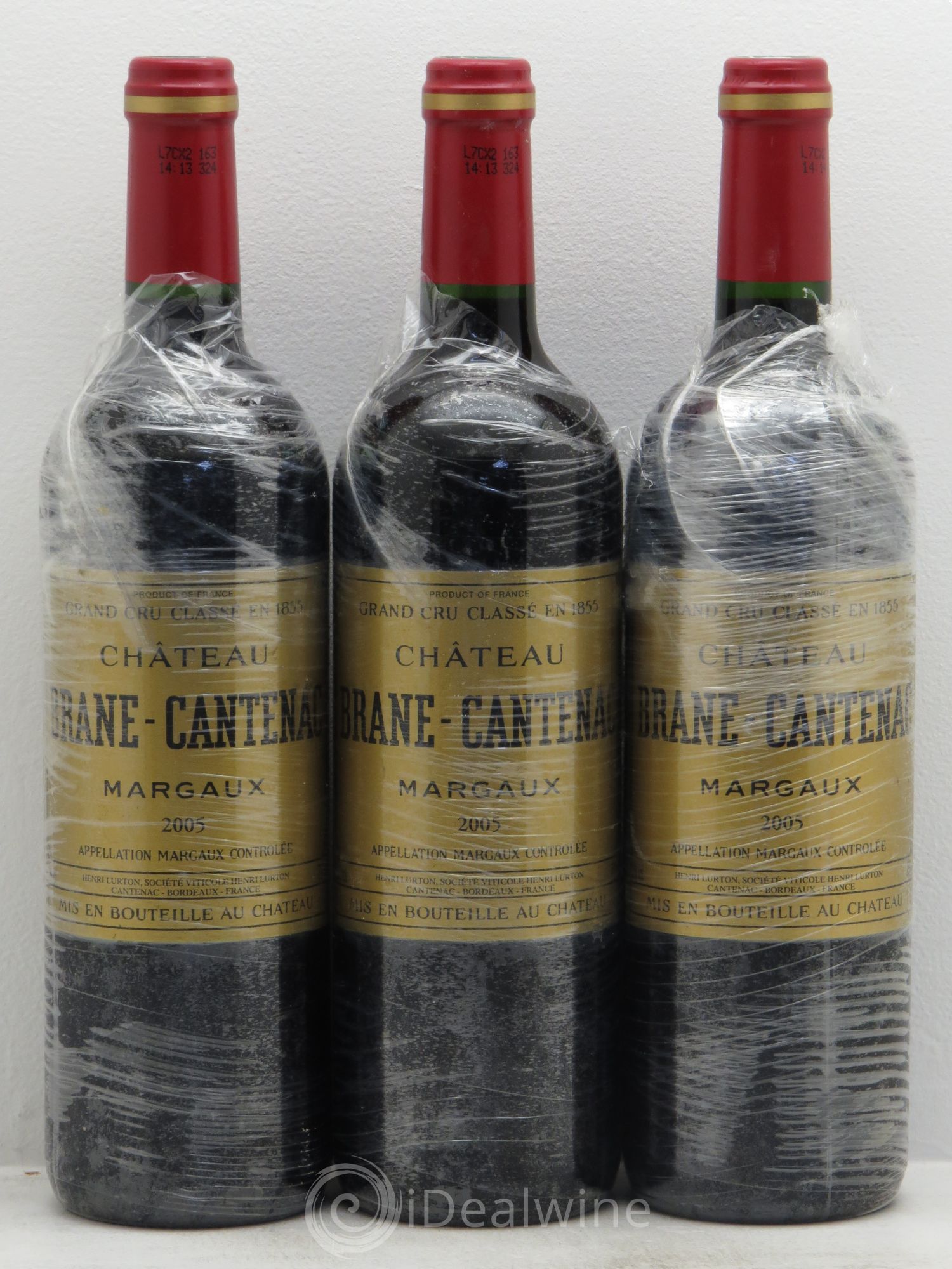 Château Brane Cantenac 2ème Grand Cru Classé 2005 - Lot de 3 bouteilles - 0